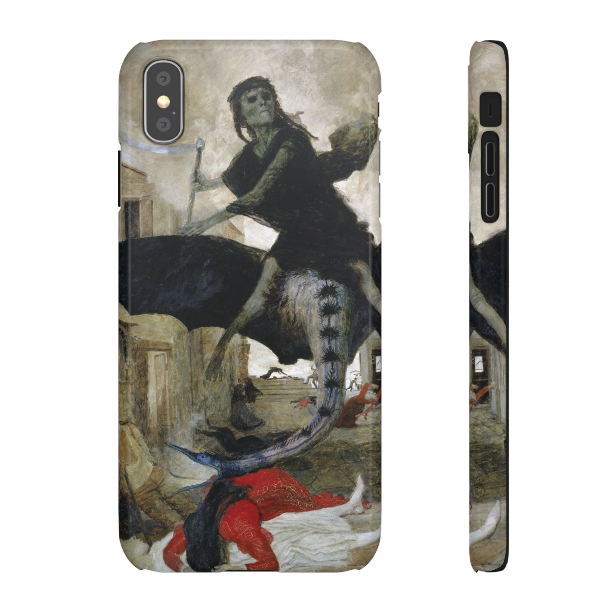 The Plague by Arnold Böcklin - iPhone Slim Case