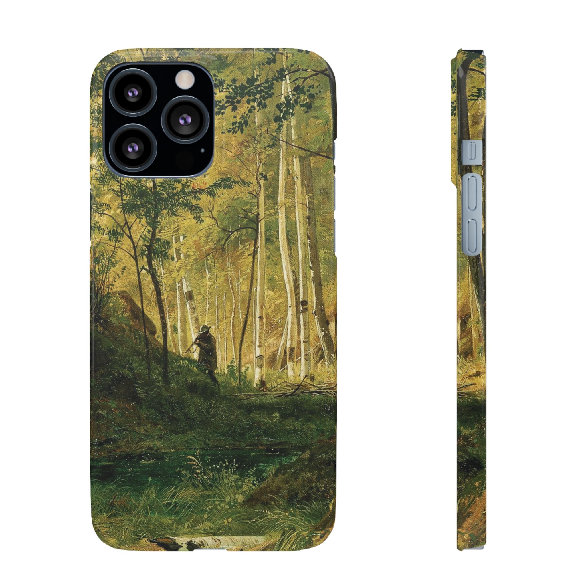 Landscape with a Hunter Valaam Island by Ivan Ivanovich Shishkin - iPhone Slim Case