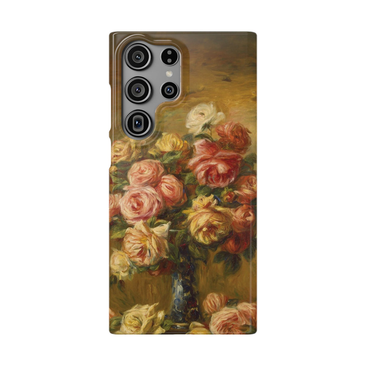 Roses in a Vase by Pierre Auguste Renoir - Samsung Slim Case