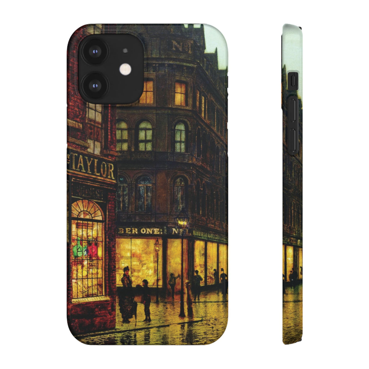 Boar Lane Leeds by John Atkinson Grimshaw - iPhone Slim Case