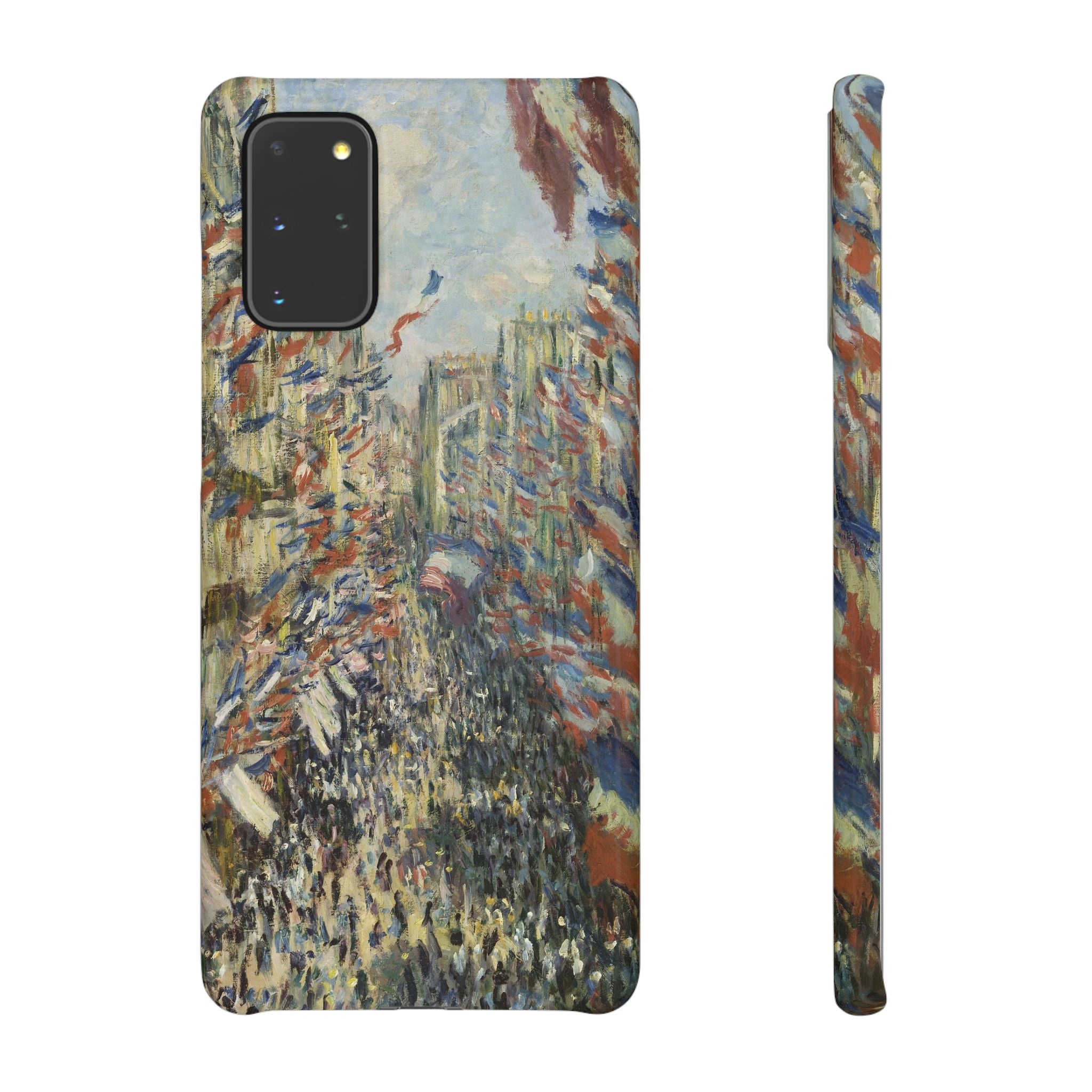 The Rue Montorgueil in Paris by Claude Monet - Samsung Slim Case