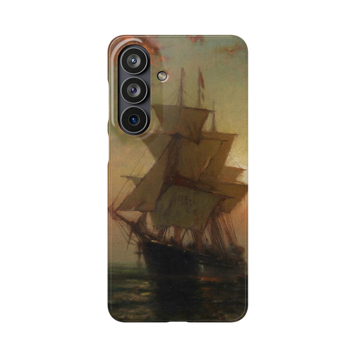 Ships at Night by Edward Moran - Samsung Slim Case