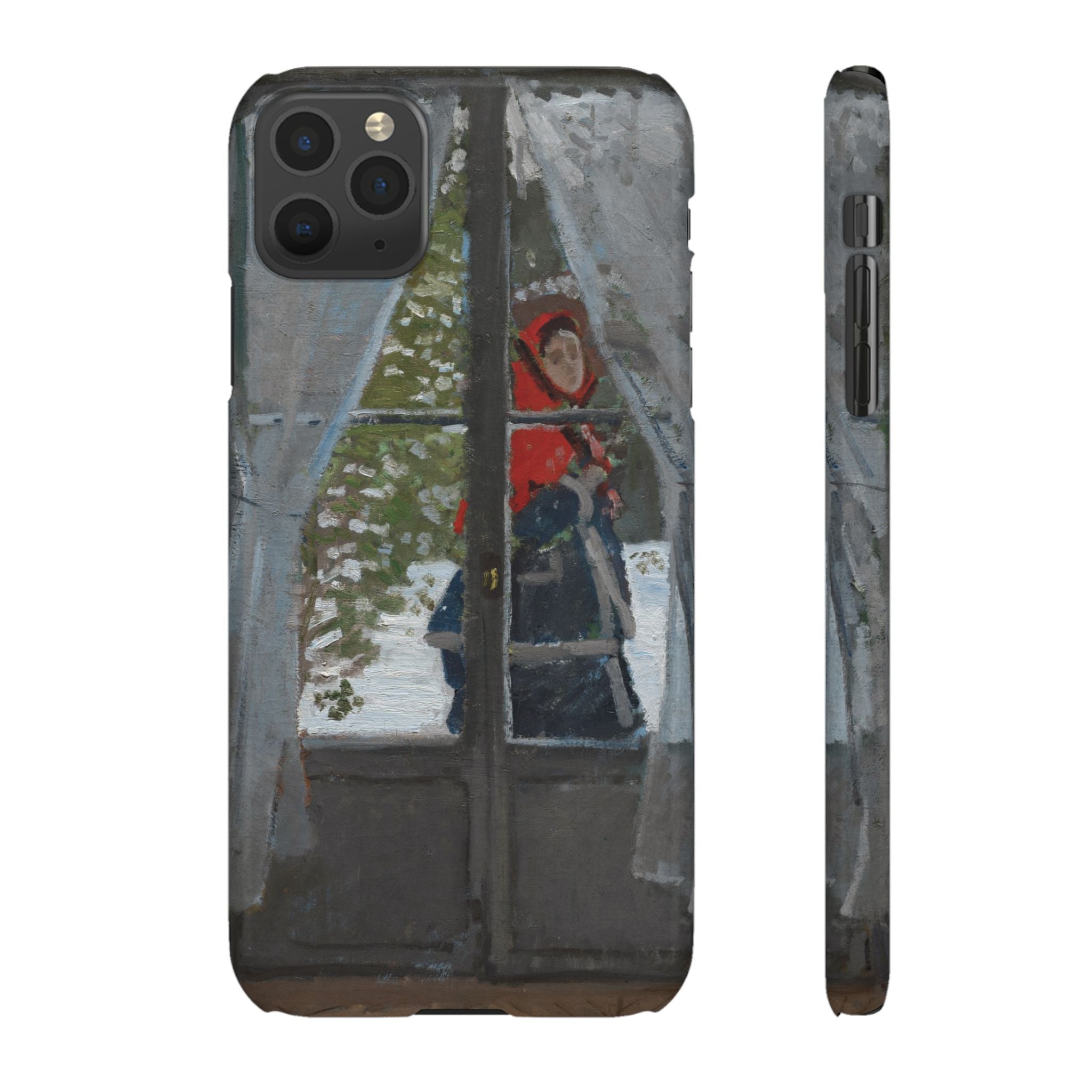 Le mouchoir rouge by Claude Monet - iPhone Slim Case