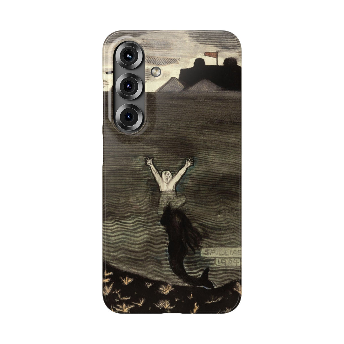 The Call of the Mermaid The Drowning by Leon Spilliaert - Samsung Slim Case