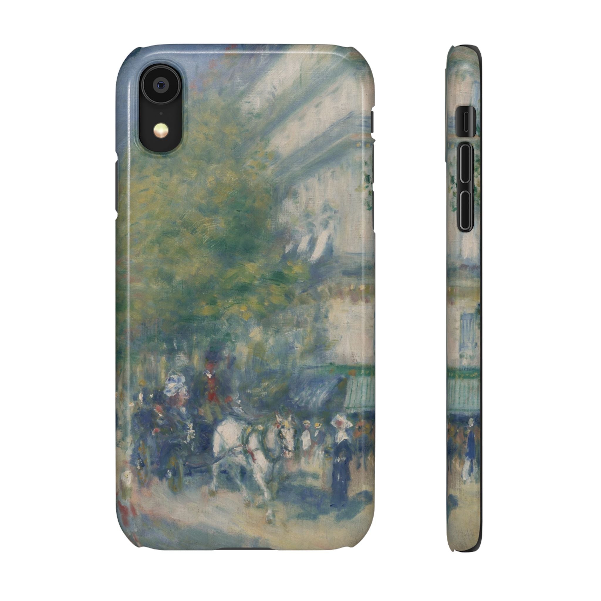 The Grands Boulevards by Pierre Auguste Renoir - iPhone Slim Case