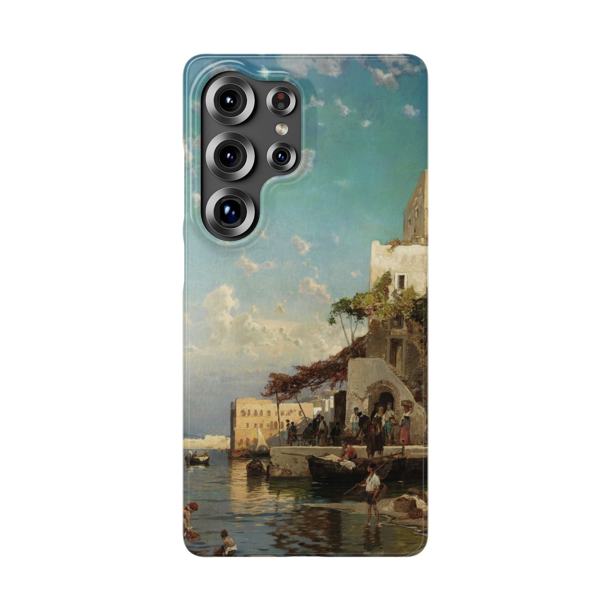 Evening Meeting of the Fishermen by Hermann Corrodi - Samsung Slim Case