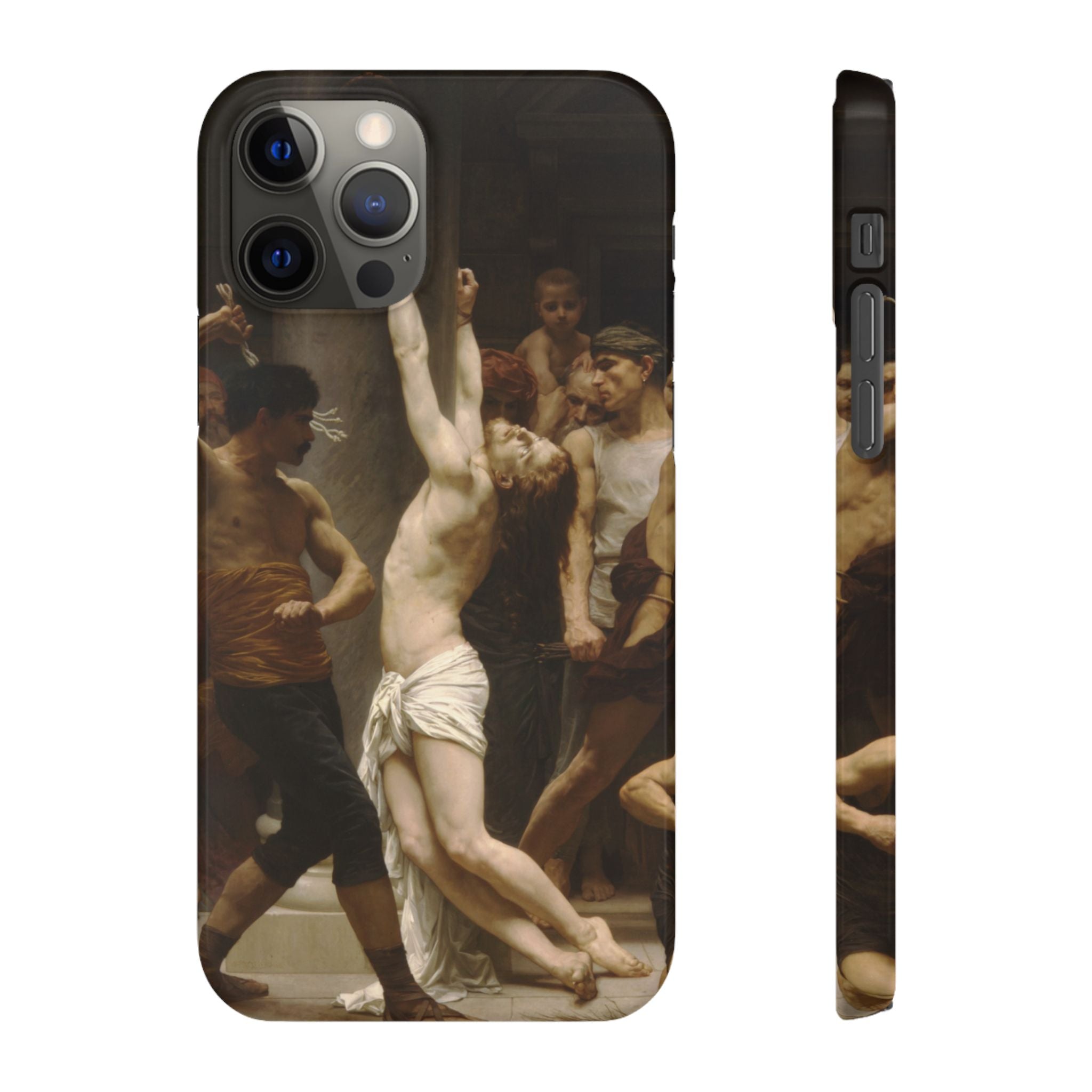 The Flagellation of Our Lord Jesus Christ by William-Adolphe Bouguereau - iPhone Slim Case