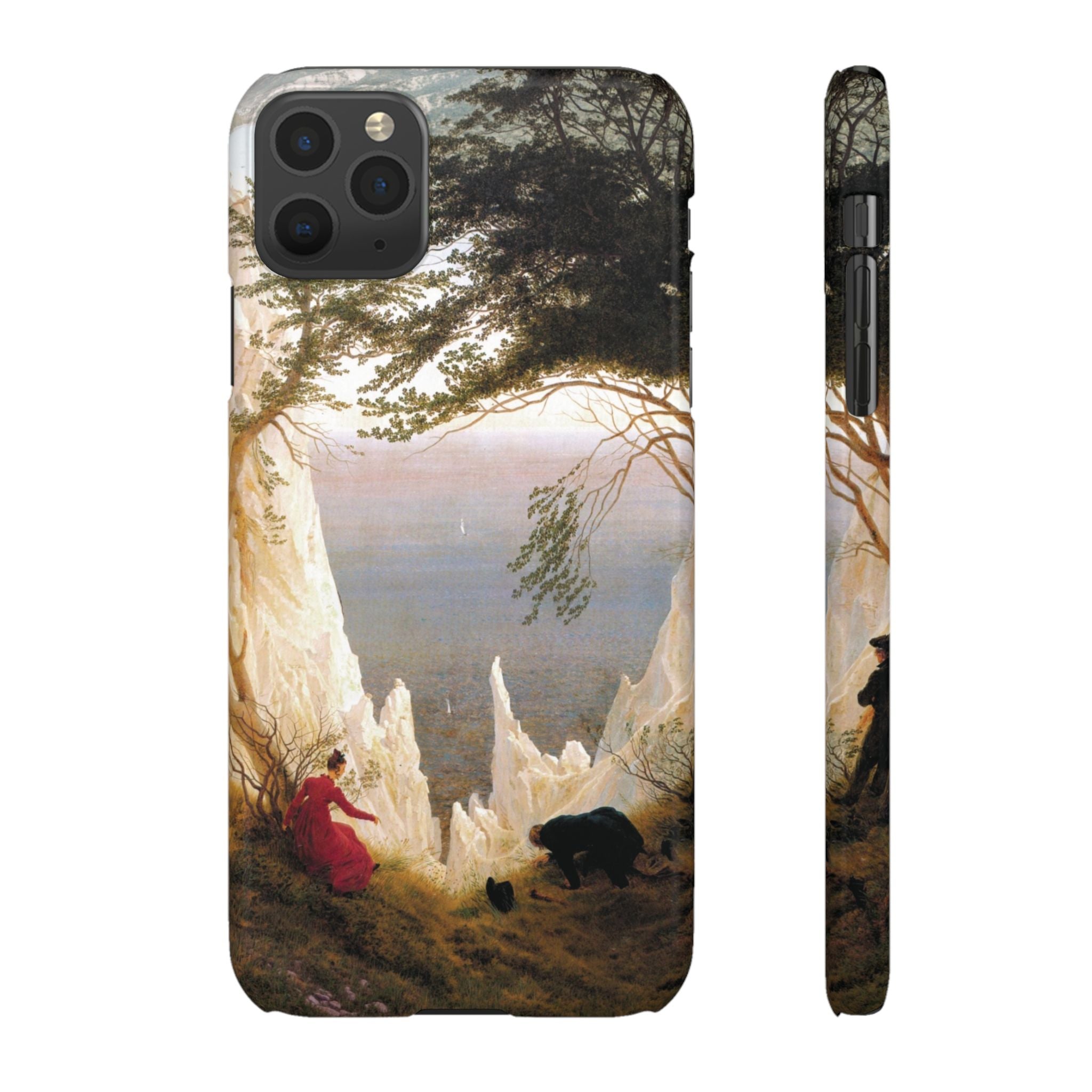 Chalk Cliffs on Rügen by Caspar David Friedrich - iPhone Slim Case