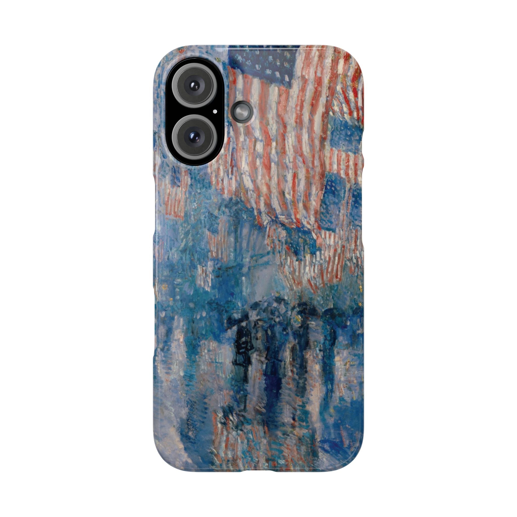 The Avenue in the Rain by Childe Hassam - iPhone Slim Case