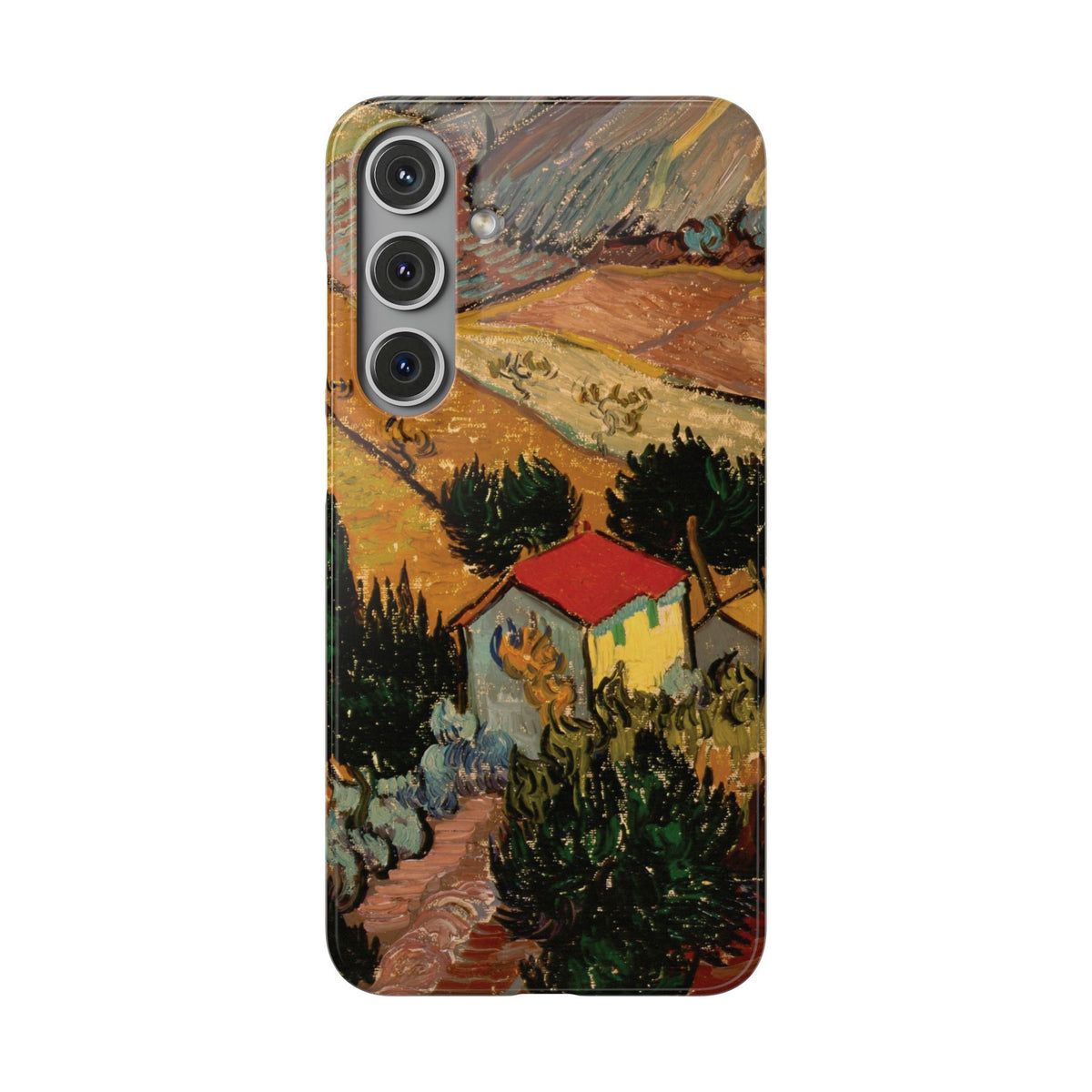 Landscape with House and Ploughman by Vincent van Gogh - Samsung Slim Case