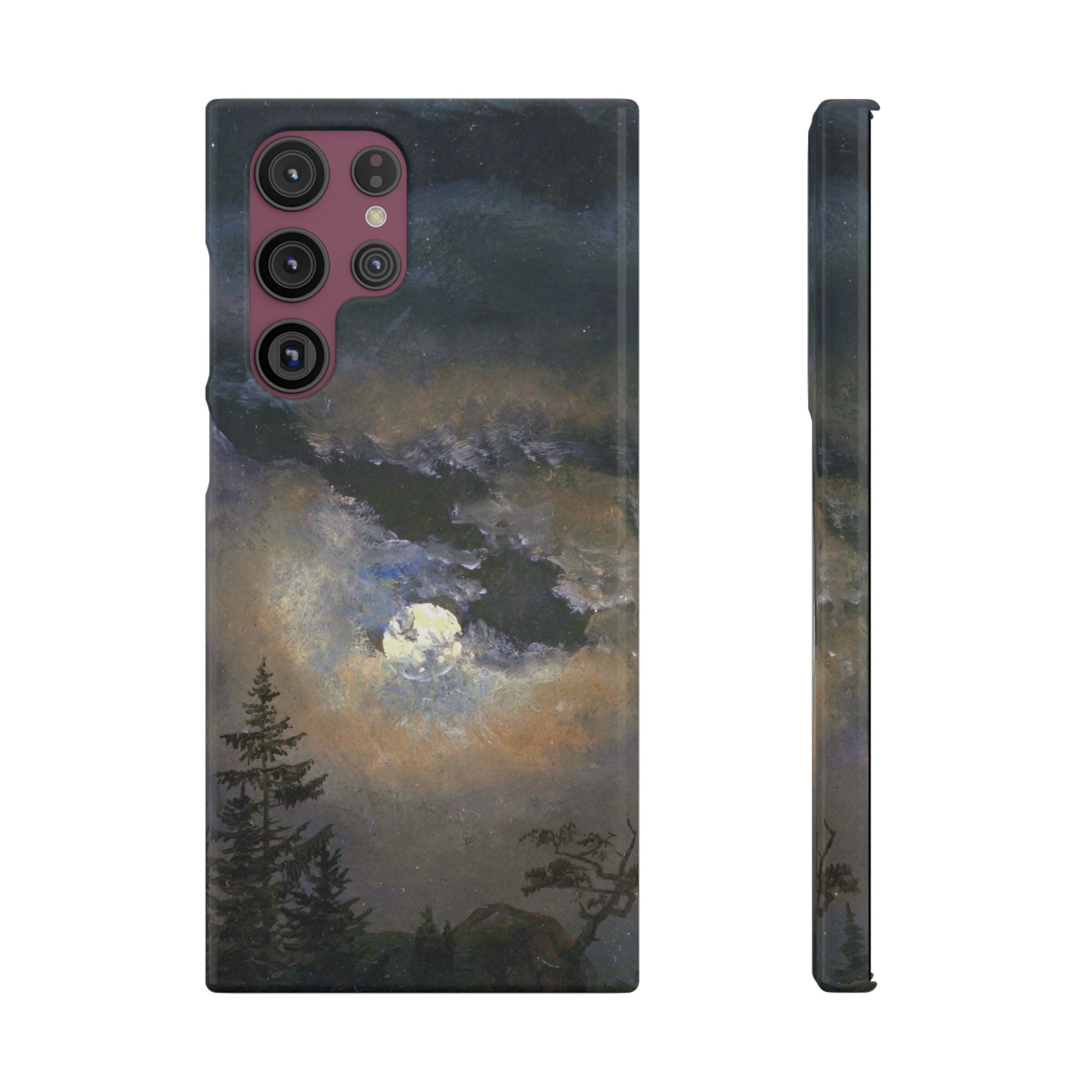Study of a Cloud and Landscape by Moonlight by Johan Dahl - Samsung Slim Case