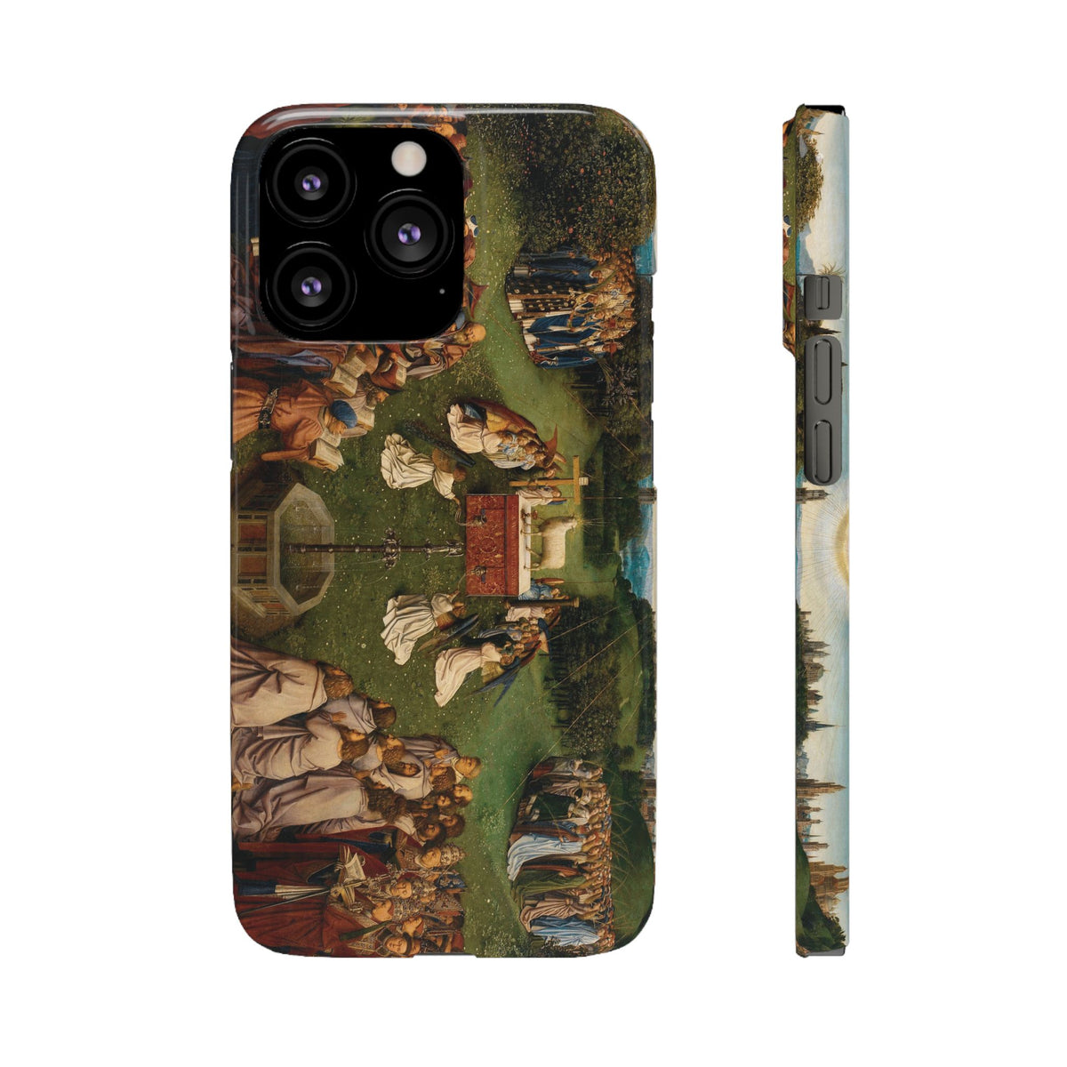 Adoration of the Lamb from the Ghent Altarpiece by Hubert van Eyck- iPhone Slim Case