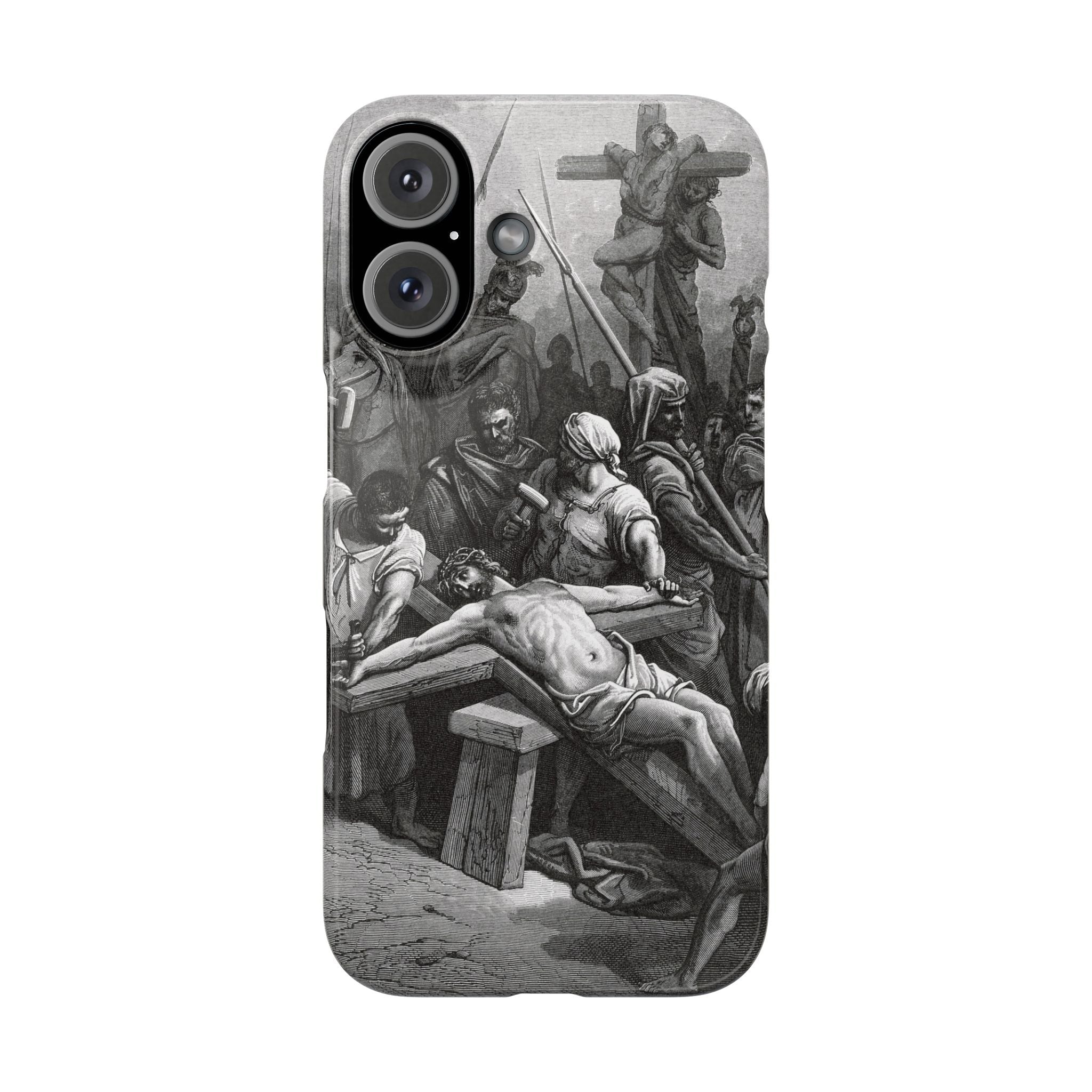 Crucifixion of Jesus by Gustave Doré - iPhone Slim Case