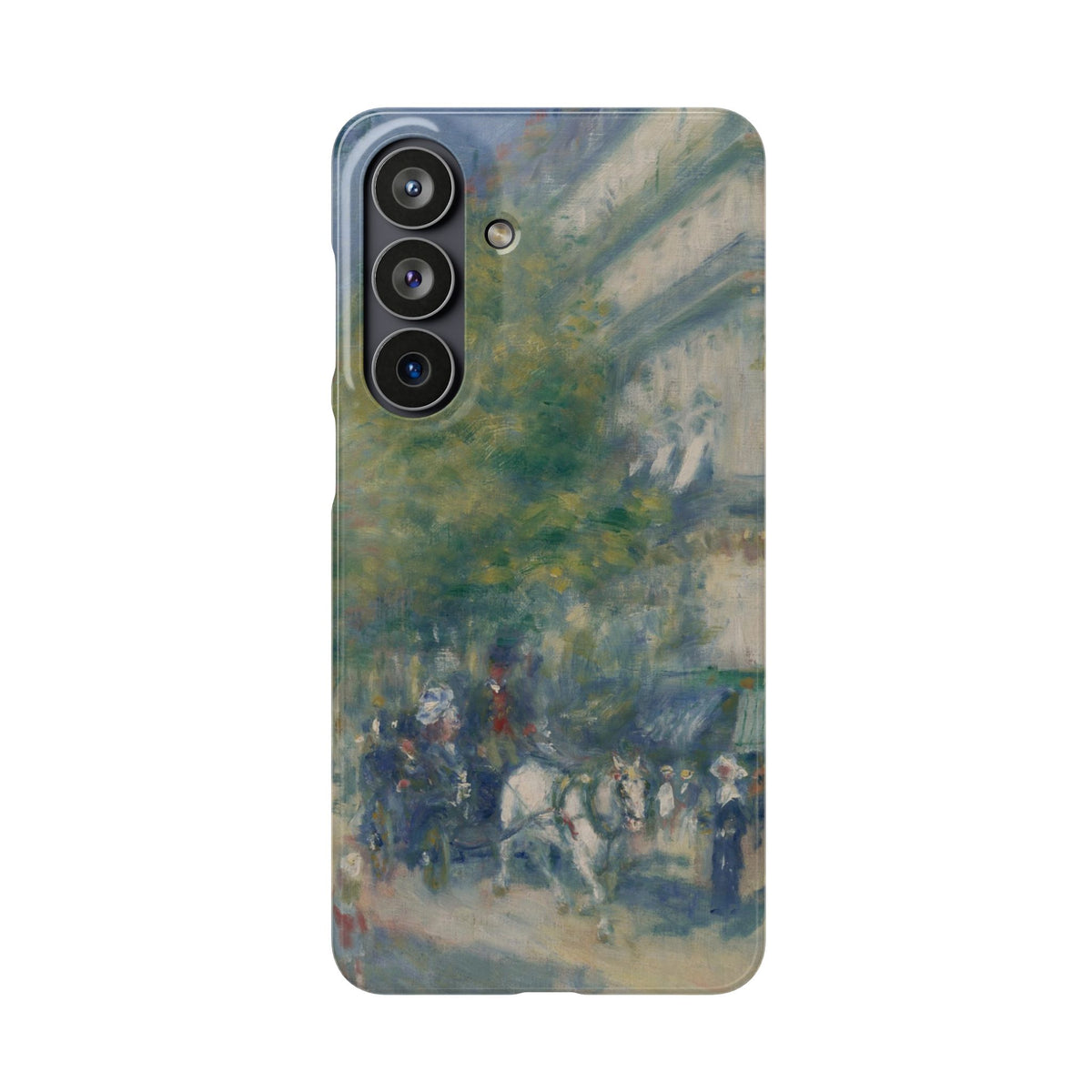 The Grands Boulevards by Pierre Auguste Renoir - Samsung Slim Case