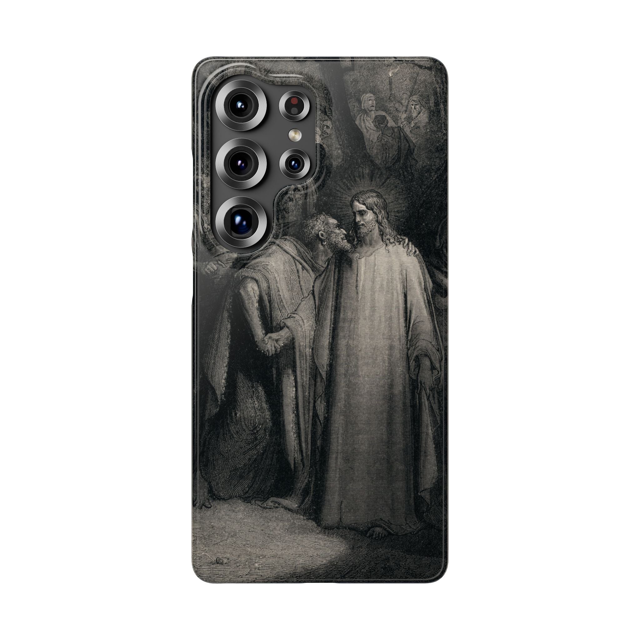 The Holy Bible: Plate CXLI “The Judas Kiss” by Gustave Doré - Samsung Slim Case