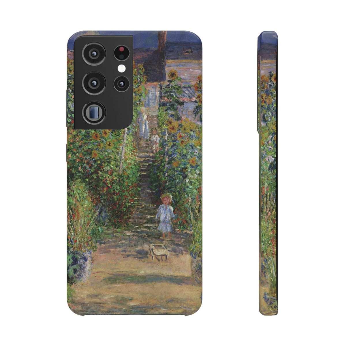Monets Garden at Vetheuil by Claude Monet - Samsung Slim Case