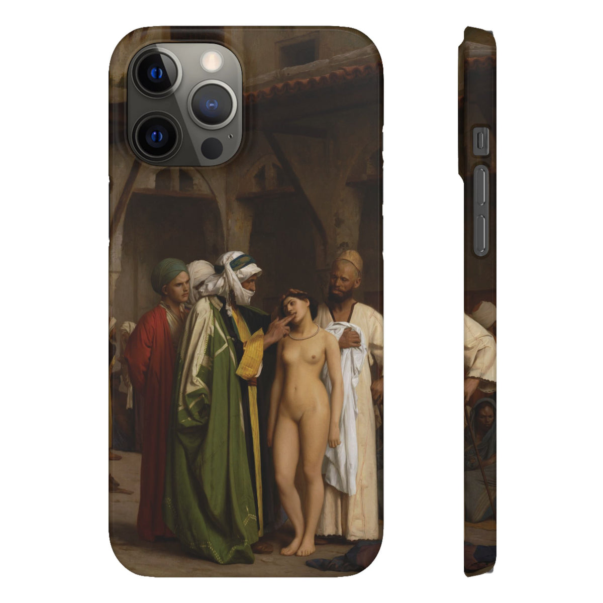 Le Marche d'esclaves by Jean-Leon Gerome - iPhone Slim Case