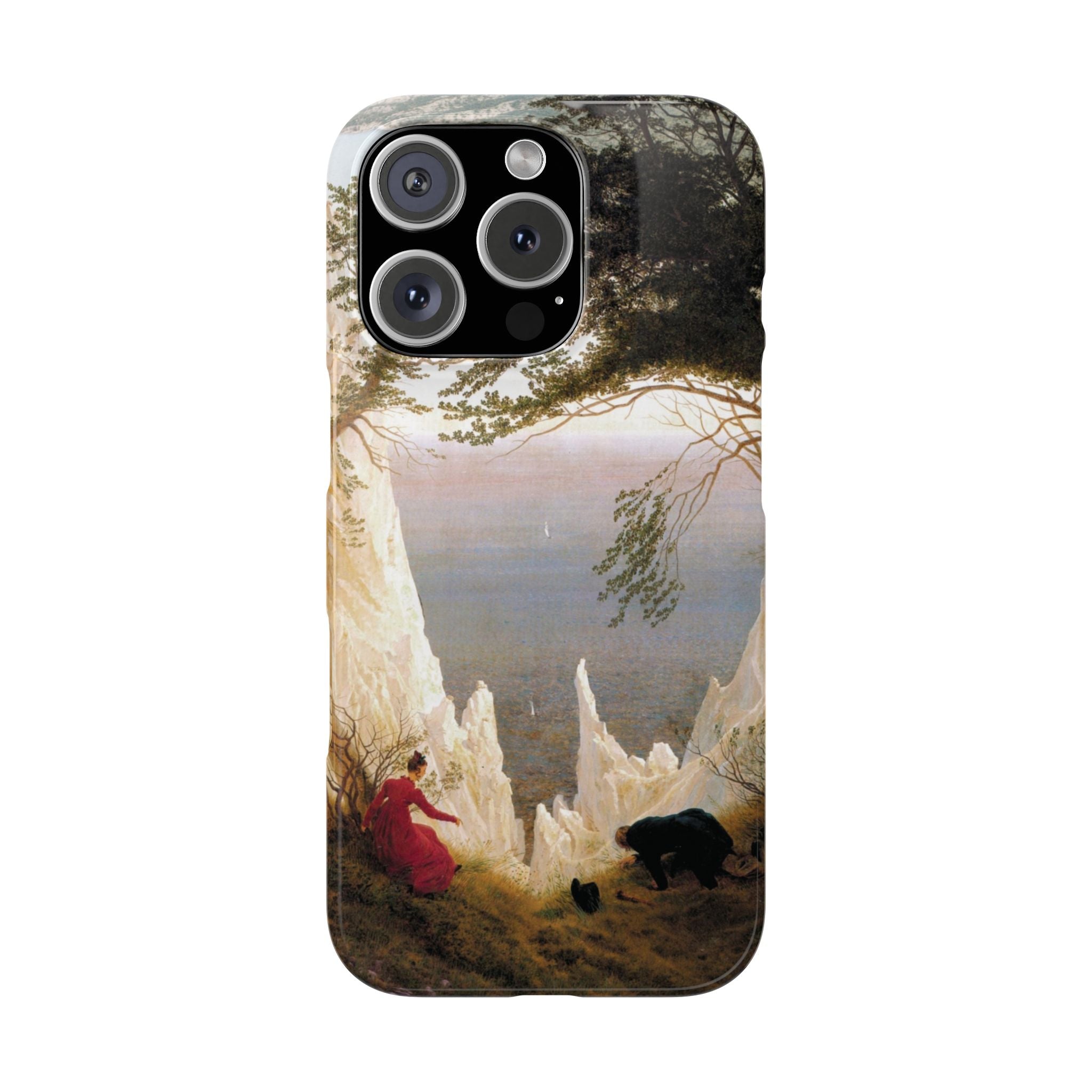 Chalk Cliffs on Rügen by Caspar David Friedrich - iPhone Slim Case