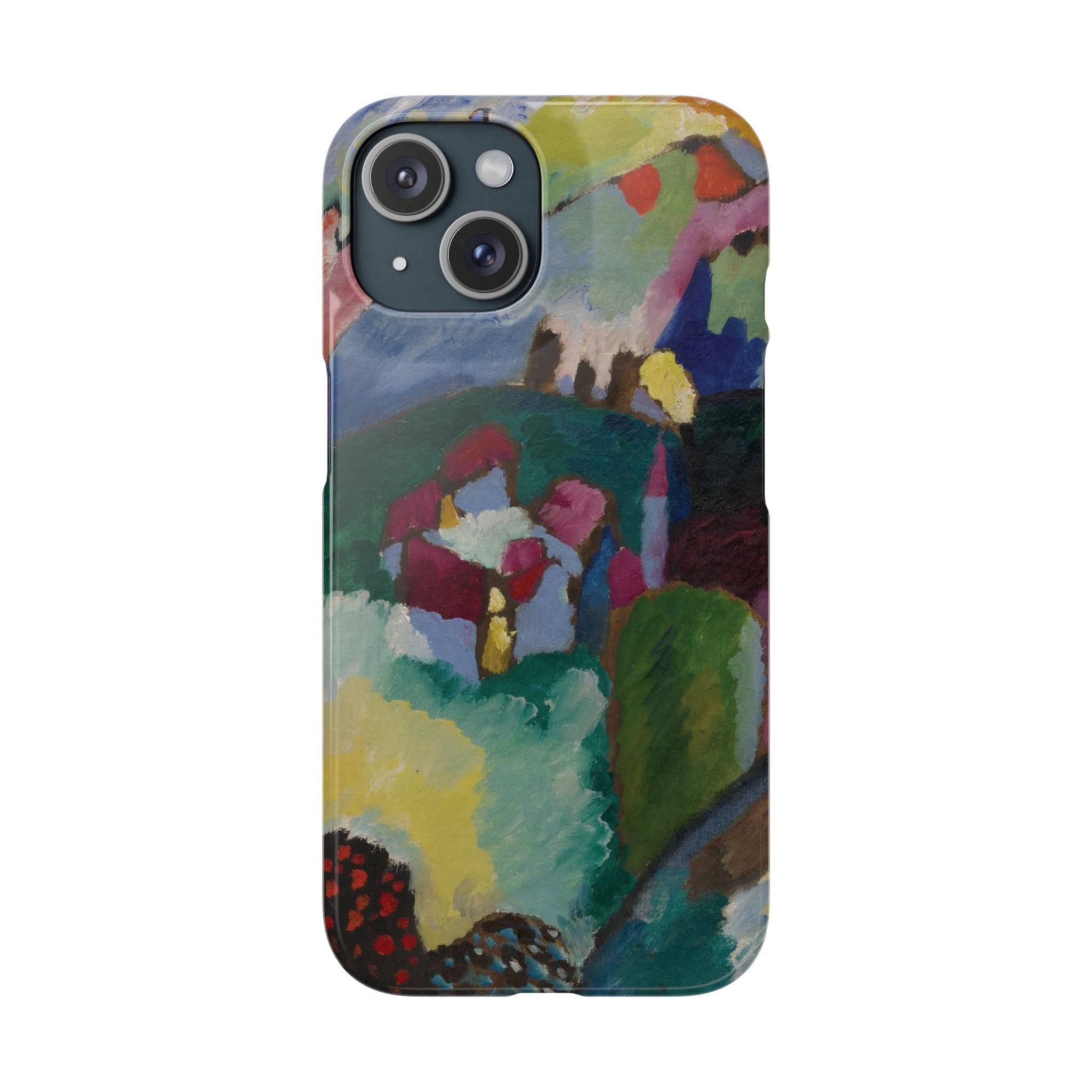 Landscape with Factory Chimney by Vasily Kandinsky - iPhone Slim Case
