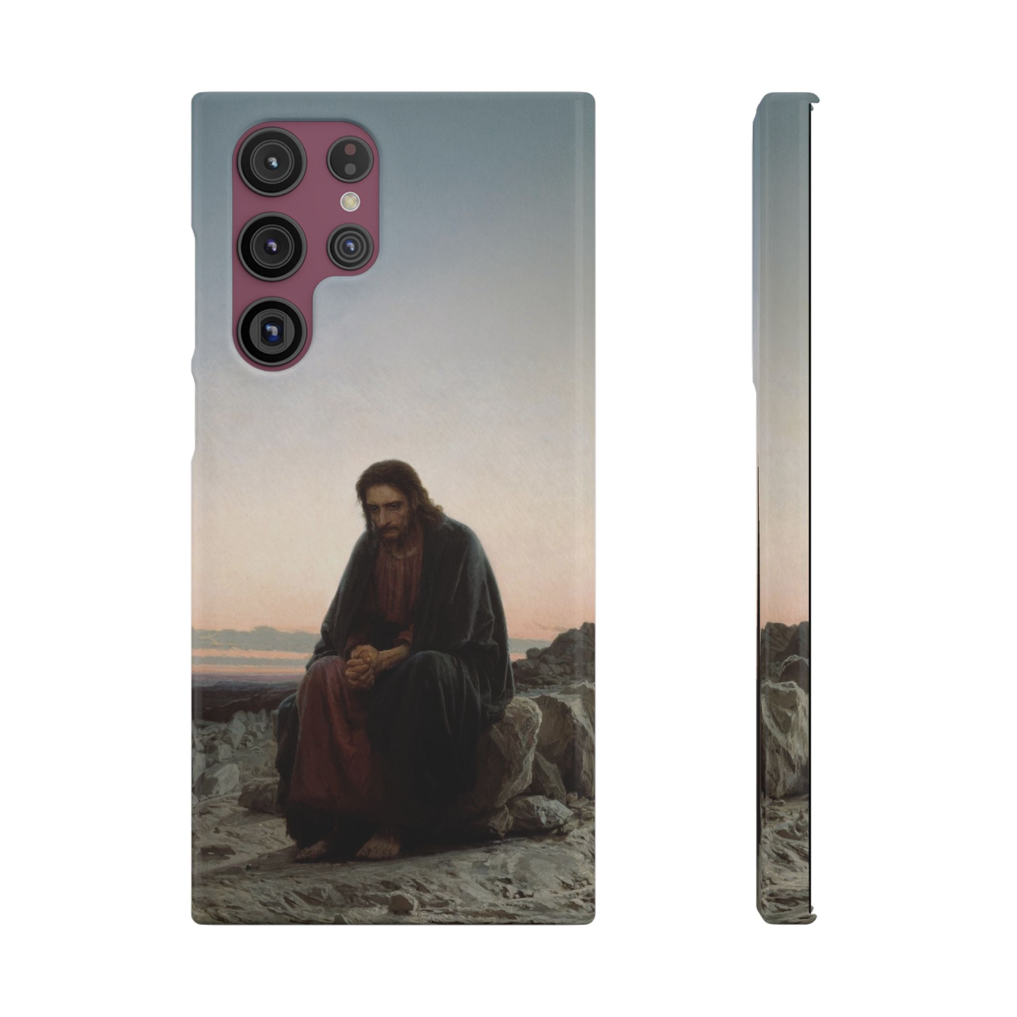 Christ in the Desert by Ivan Kramskoy - Samsung Slim Case