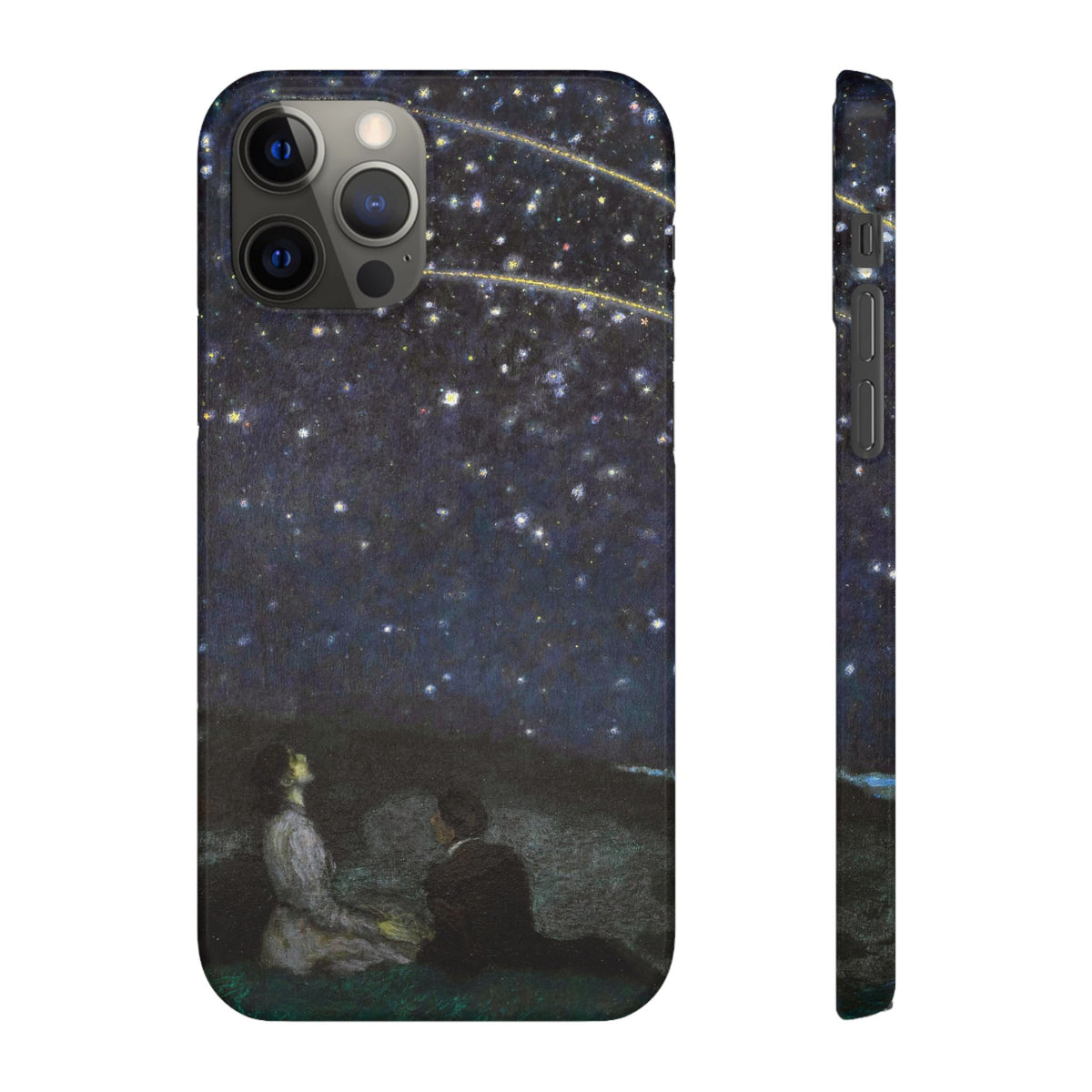 Falling Stars by Franz von Stuck - iPhone Slim Case