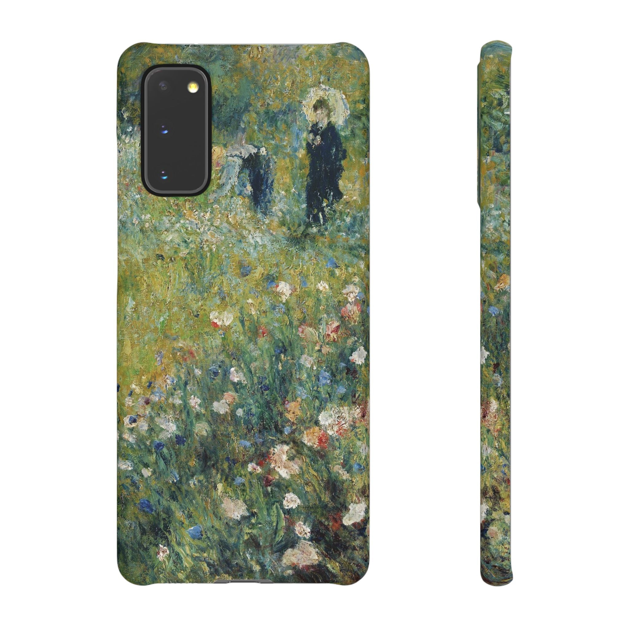Woman with a Parasol in a Garden by Pierre Auguste Renoir - Samsung Slim Case