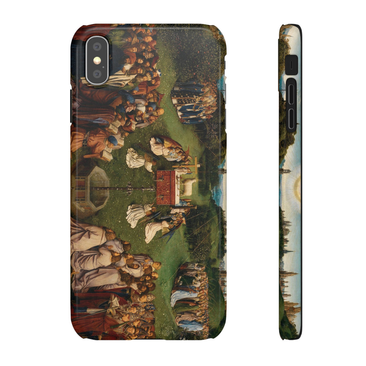 Adoration of the Lamb from the Ghent Altarpiece by Hubert van Eyck- iPhone Slim Case