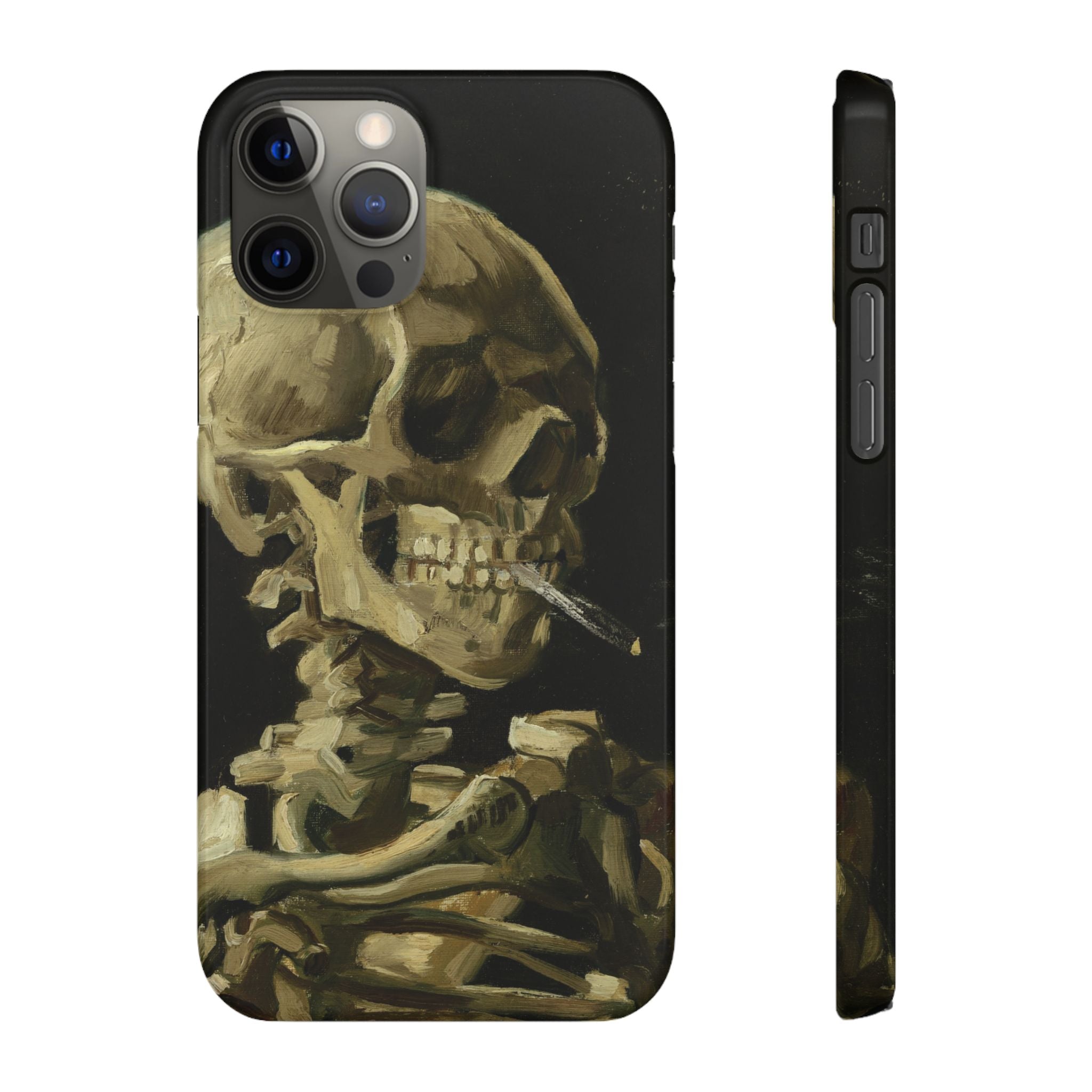 Head of a Skeleton with a Burning Cigarette by Vincent van Gogh - iPhone Slim Case