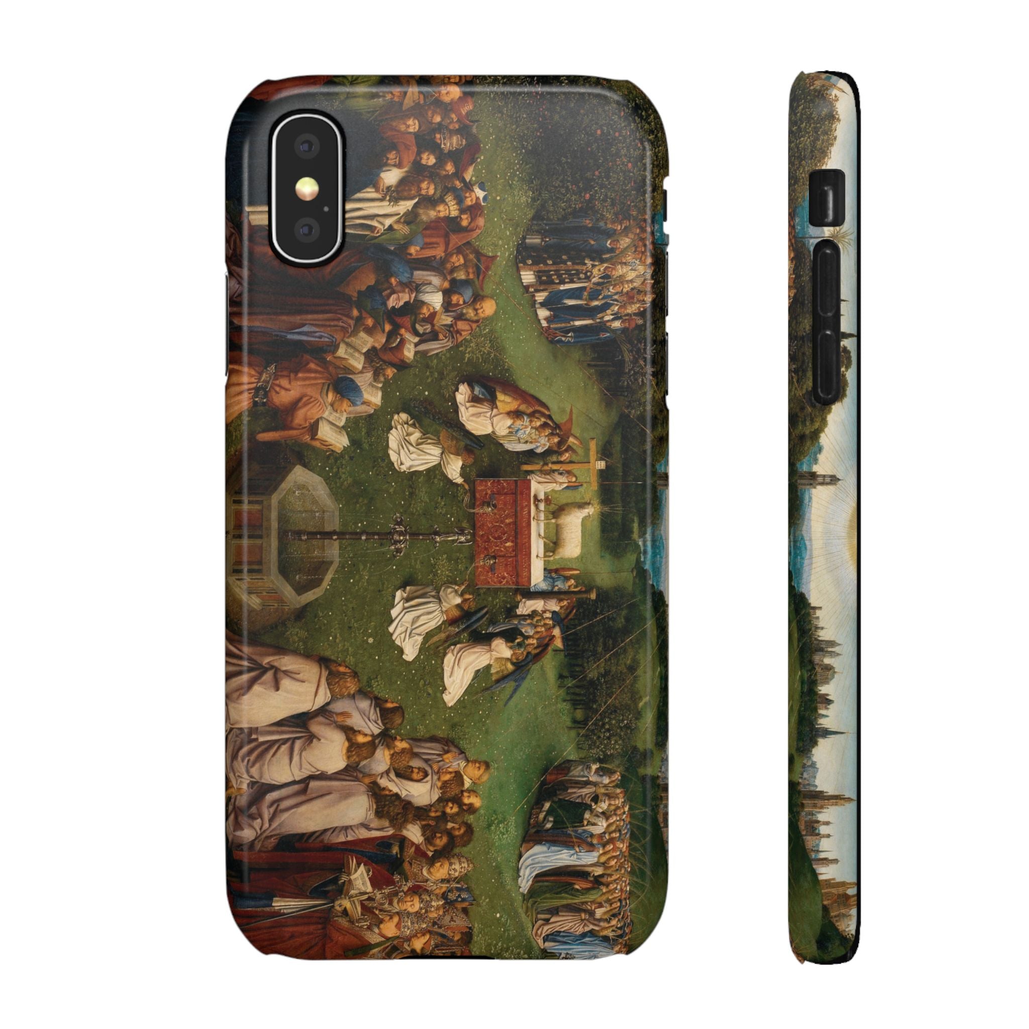 Adoration of the Lamb from the Ghent Altarpiece by Hubert van Eyck- iPhone Slim Case