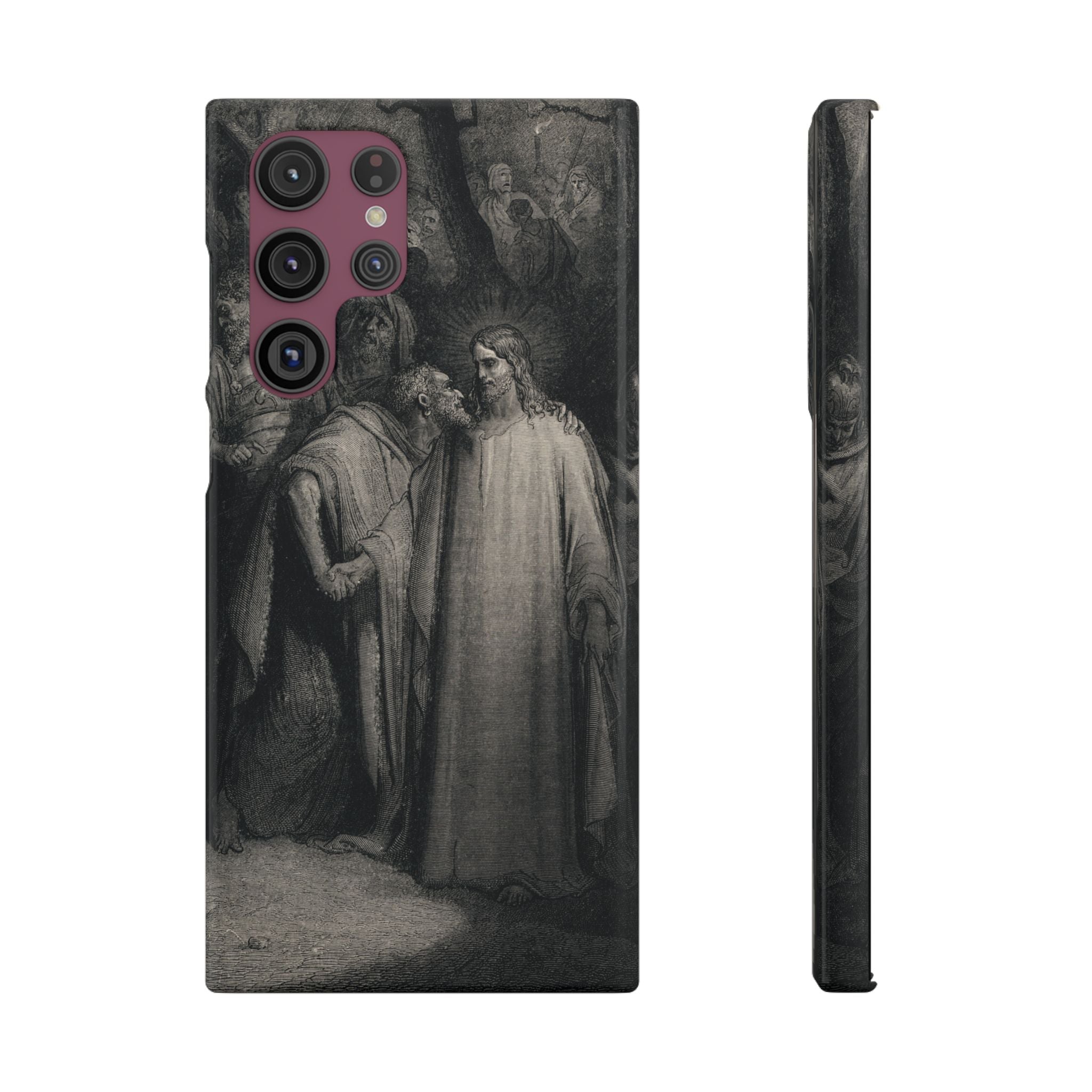 The Holy Bible: Plate CXLI “The Judas Kiss” by Gustave Doré - Samsung Slim Case