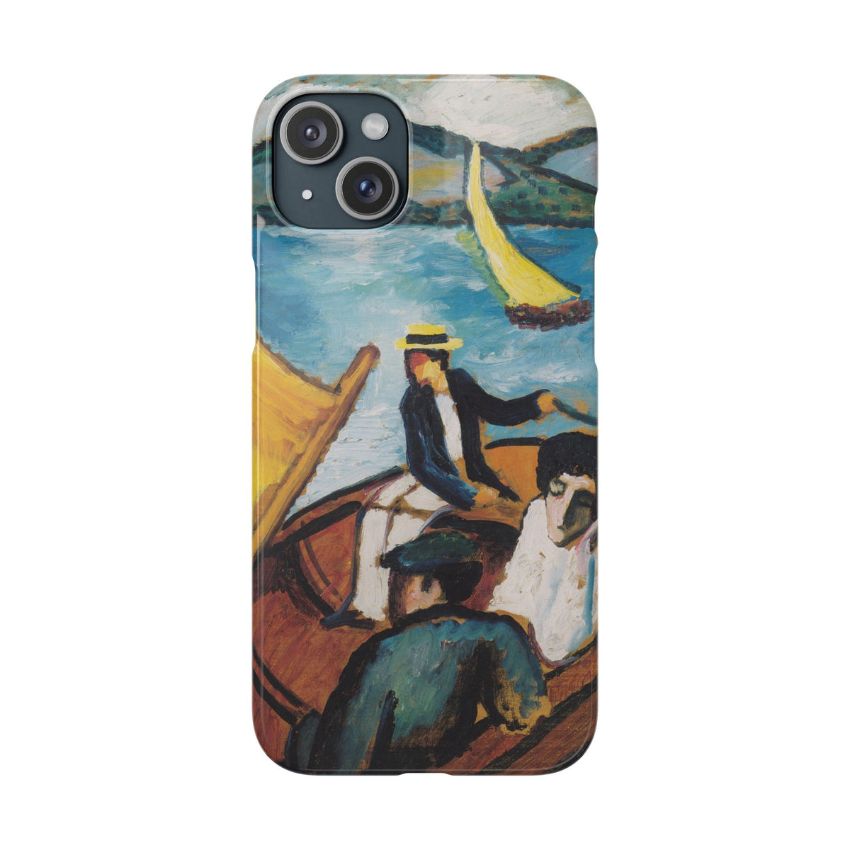 Sailing Boat on the Tegernsee by August Macke - iPhone Slim Case