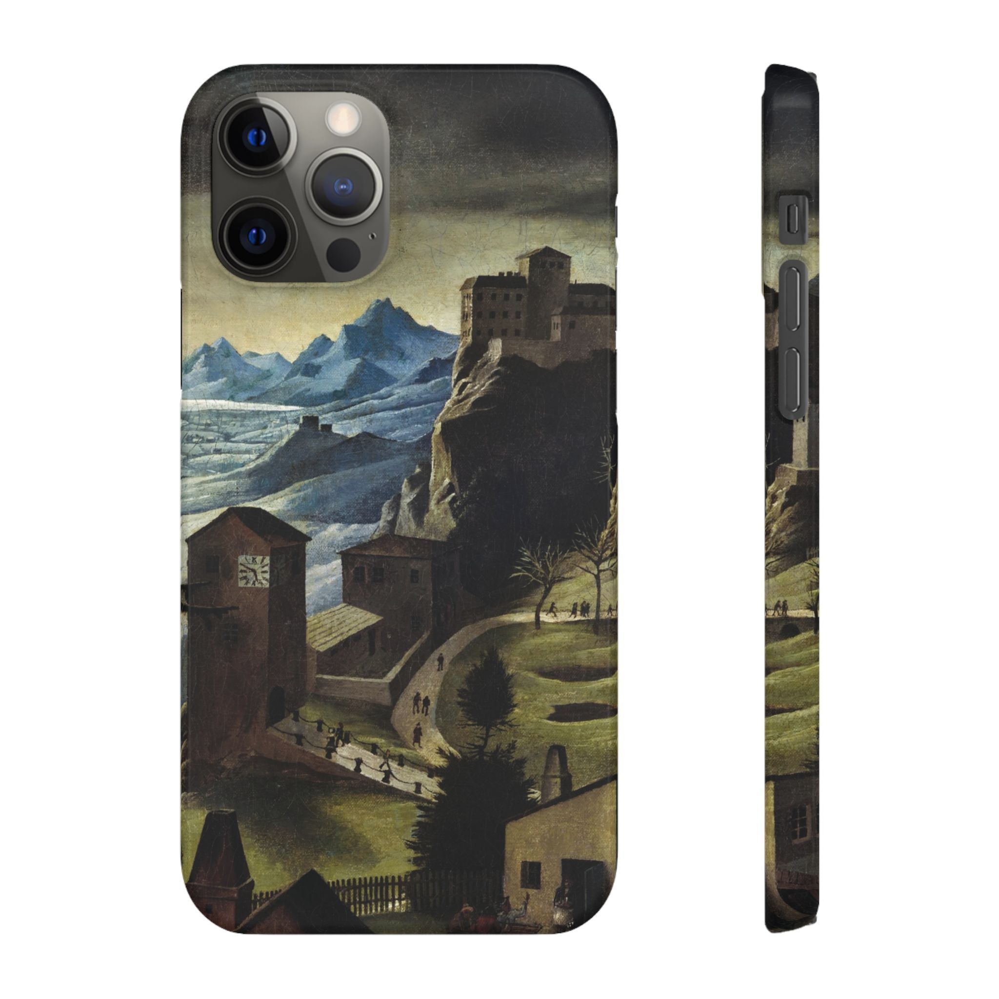 Landschaft mit Burg by Franz Sedlacek - iPhone Slim Case