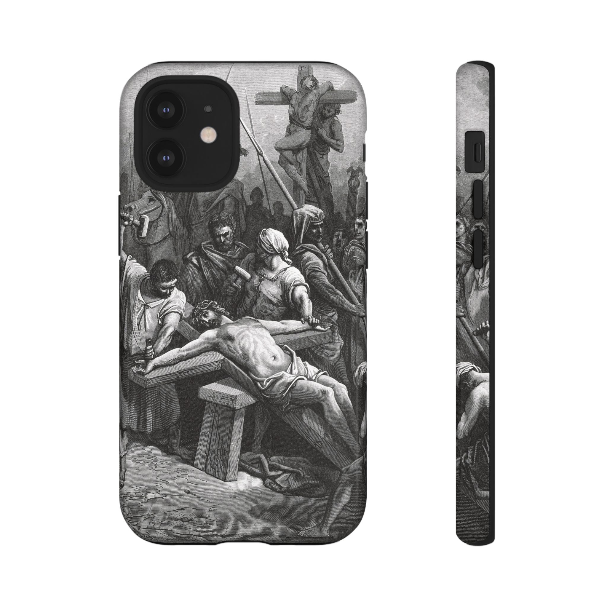 Crucifixion of Jesus by Gustave Doré - iPhone Tough Case
