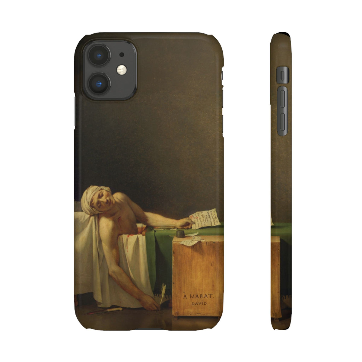 The Death of Marat by Jacques-Louis David - iPhone Slim Case