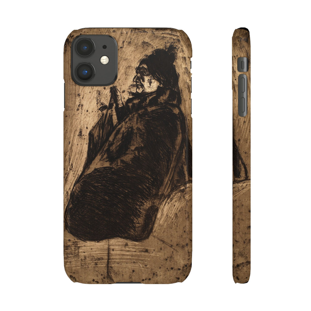 Old Woman by Edvard Munch - iPhone Slim Case