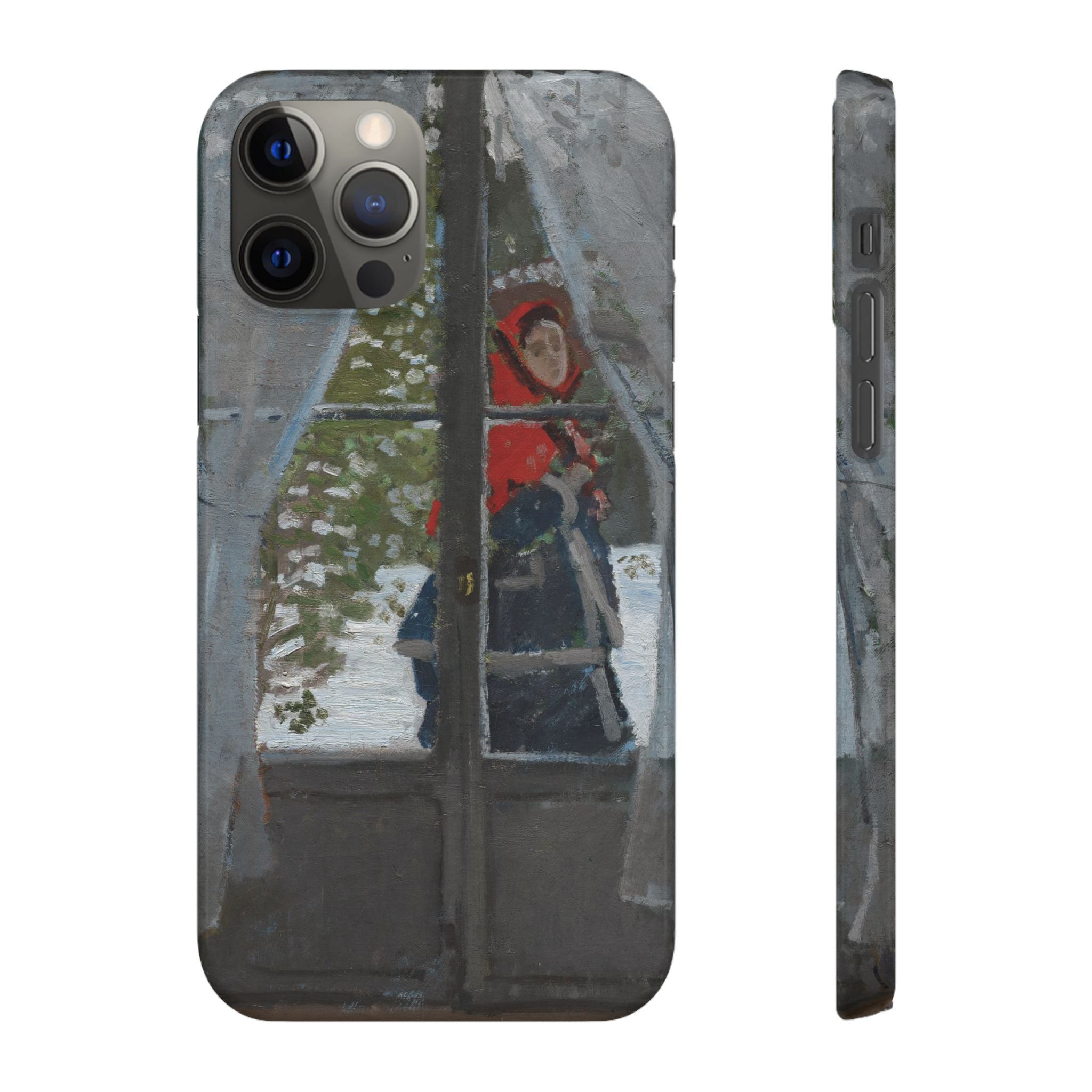 Le mouchoir rouge by Claude Monet - iPhone Slim Case