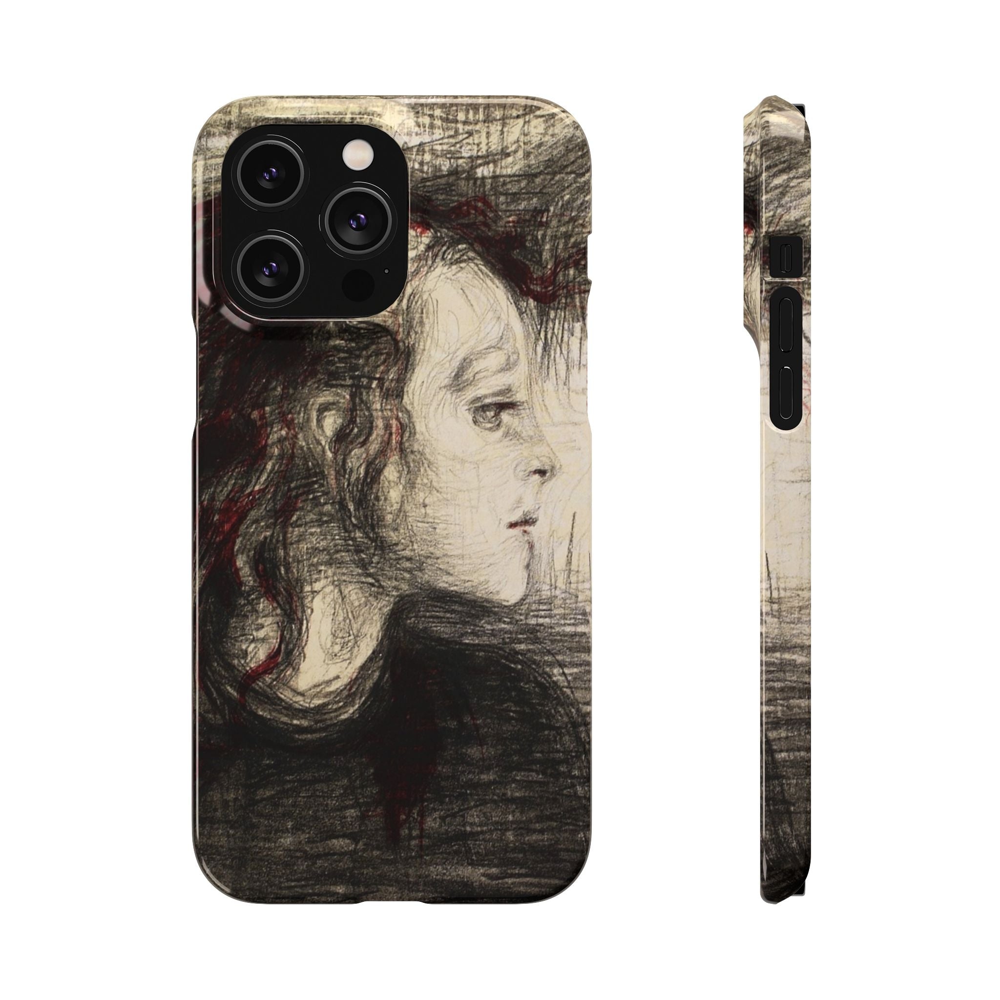 The Sick Child by Edvard Munch - iPhone Slim Case