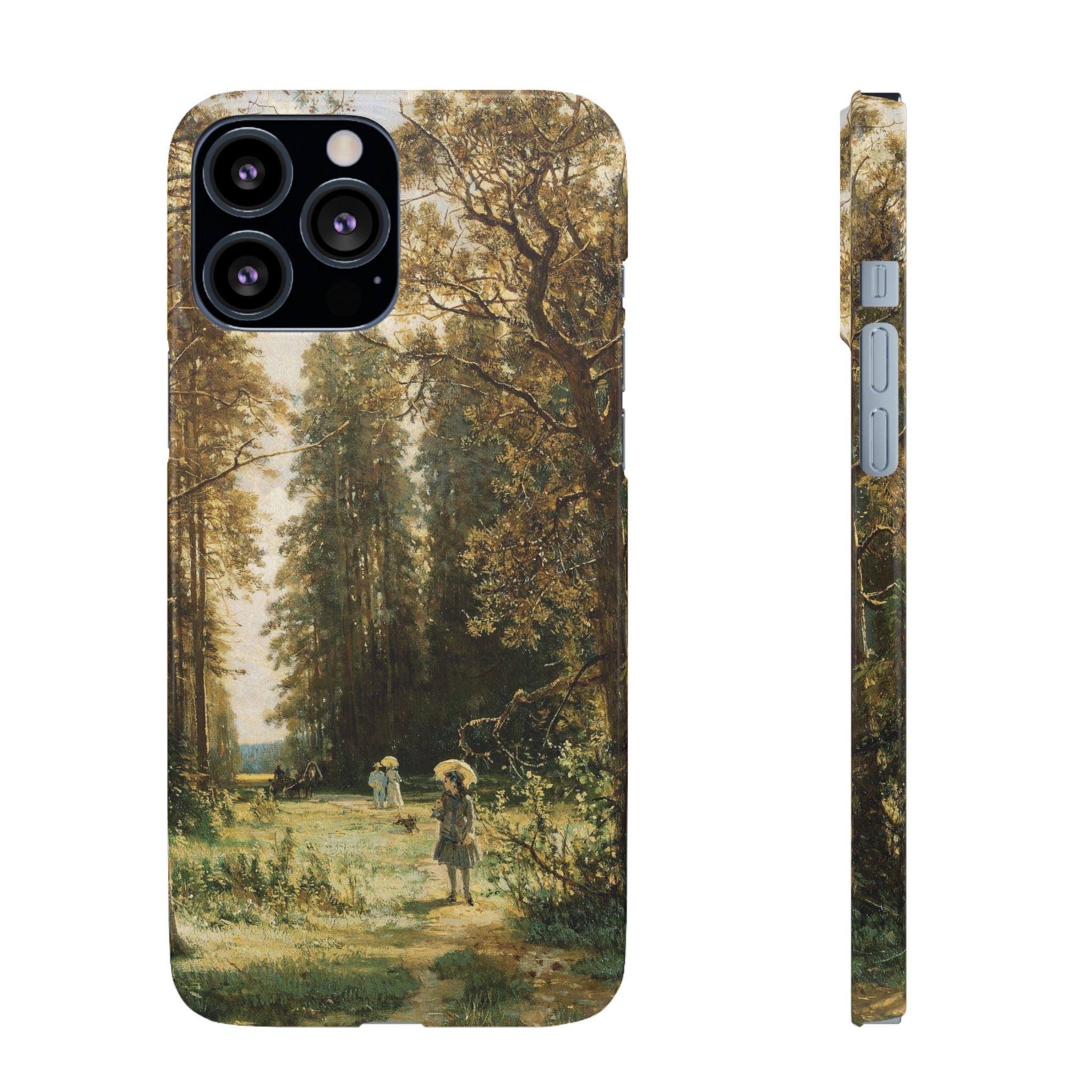 The Path in the Forest by Ivan Ivanovich Shishkin - iPhone Slim Case