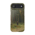 In the Forest of Countess Mordvinova Petergof by Ivan Ivanovich Shishkin - iPhone Slim Case