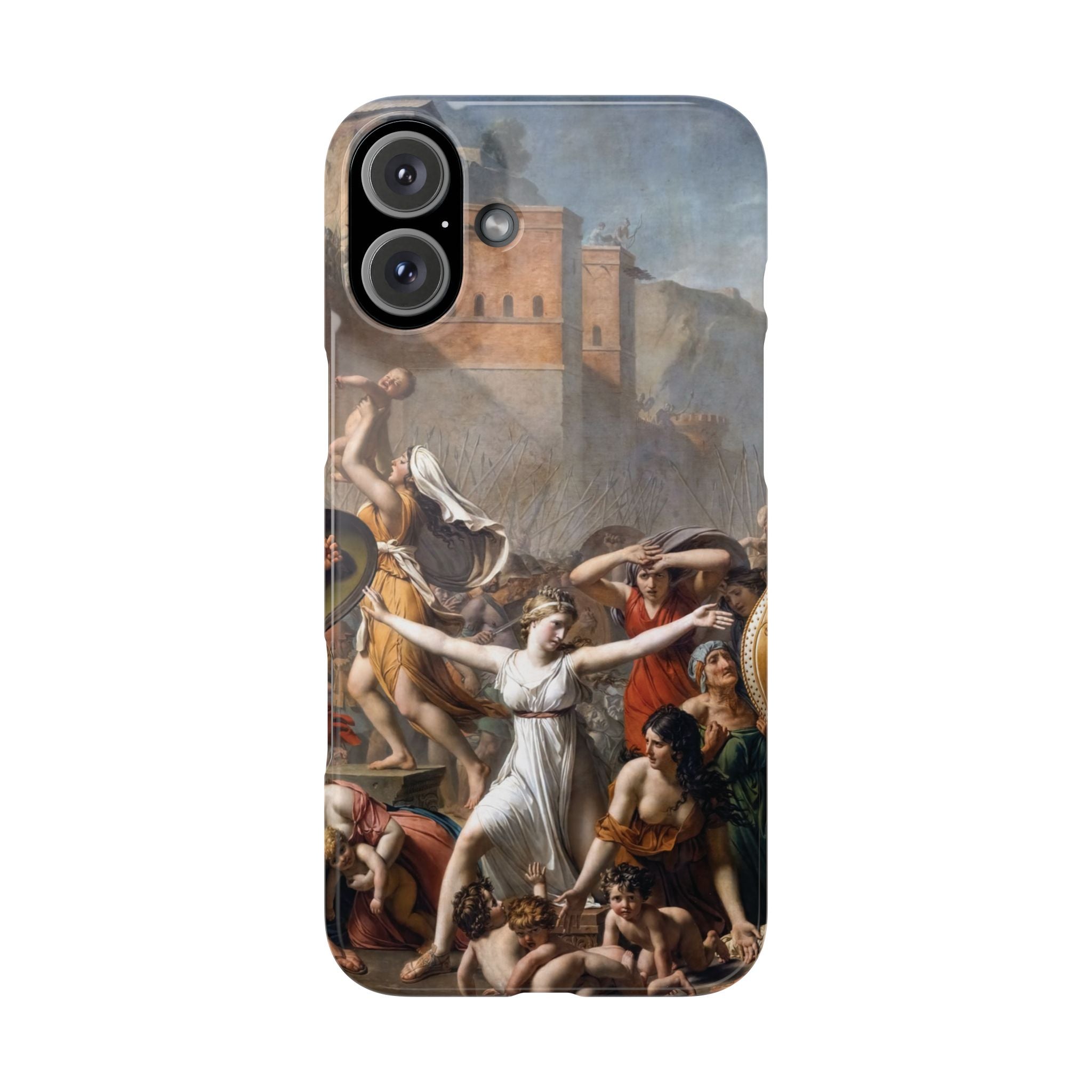 The Intervention of the Sabine Women by Jacques-Louis David - iPhone Slim Case