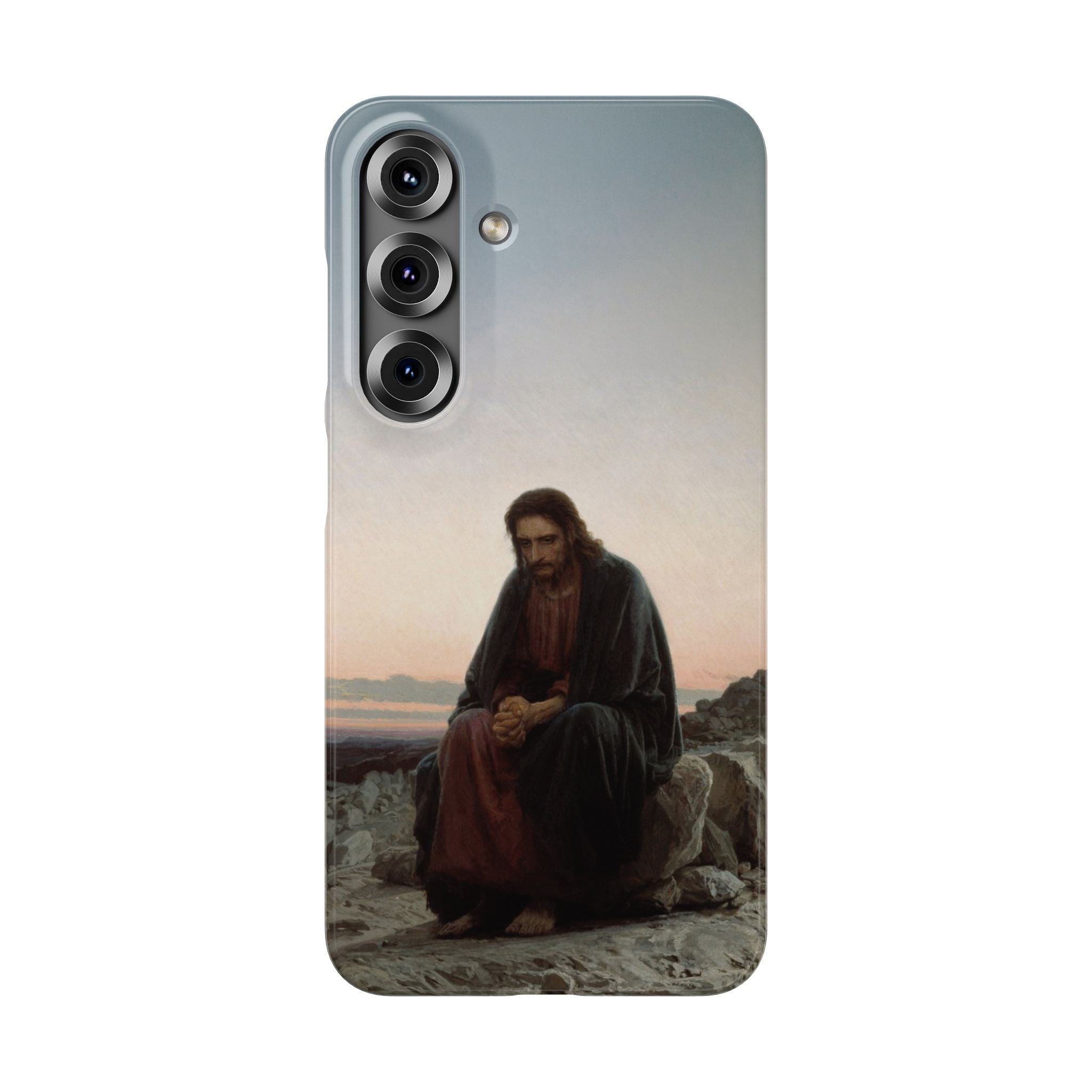Christ in the Desert by Ivan Kramskoy - Samsung Slim Case