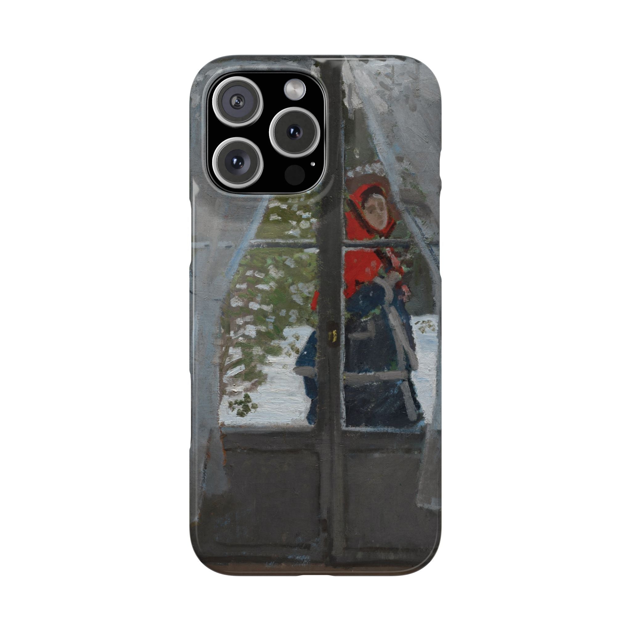 Le mouchoir rouge by Claude Monet - iPhone Slim Case