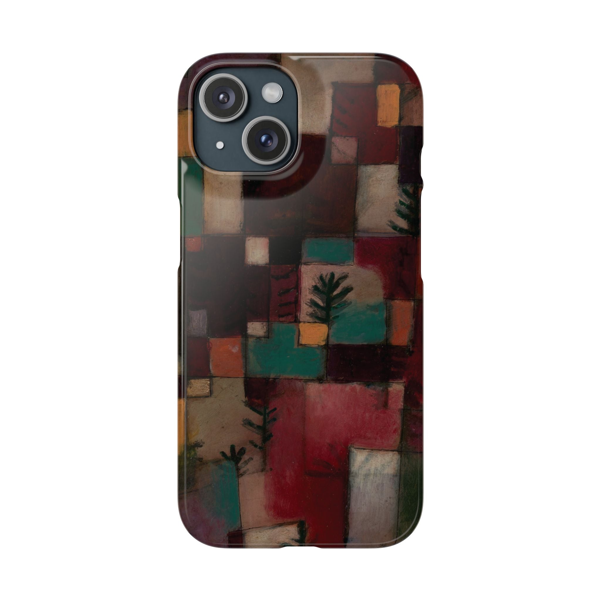 Redgreen and Violet-Yellow Rhythms by Paul Klee - iPhone Slim Case