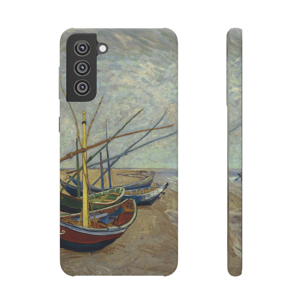 Fishing Boats on the Beach by Vincent van Gogh - Samsung Slim Case