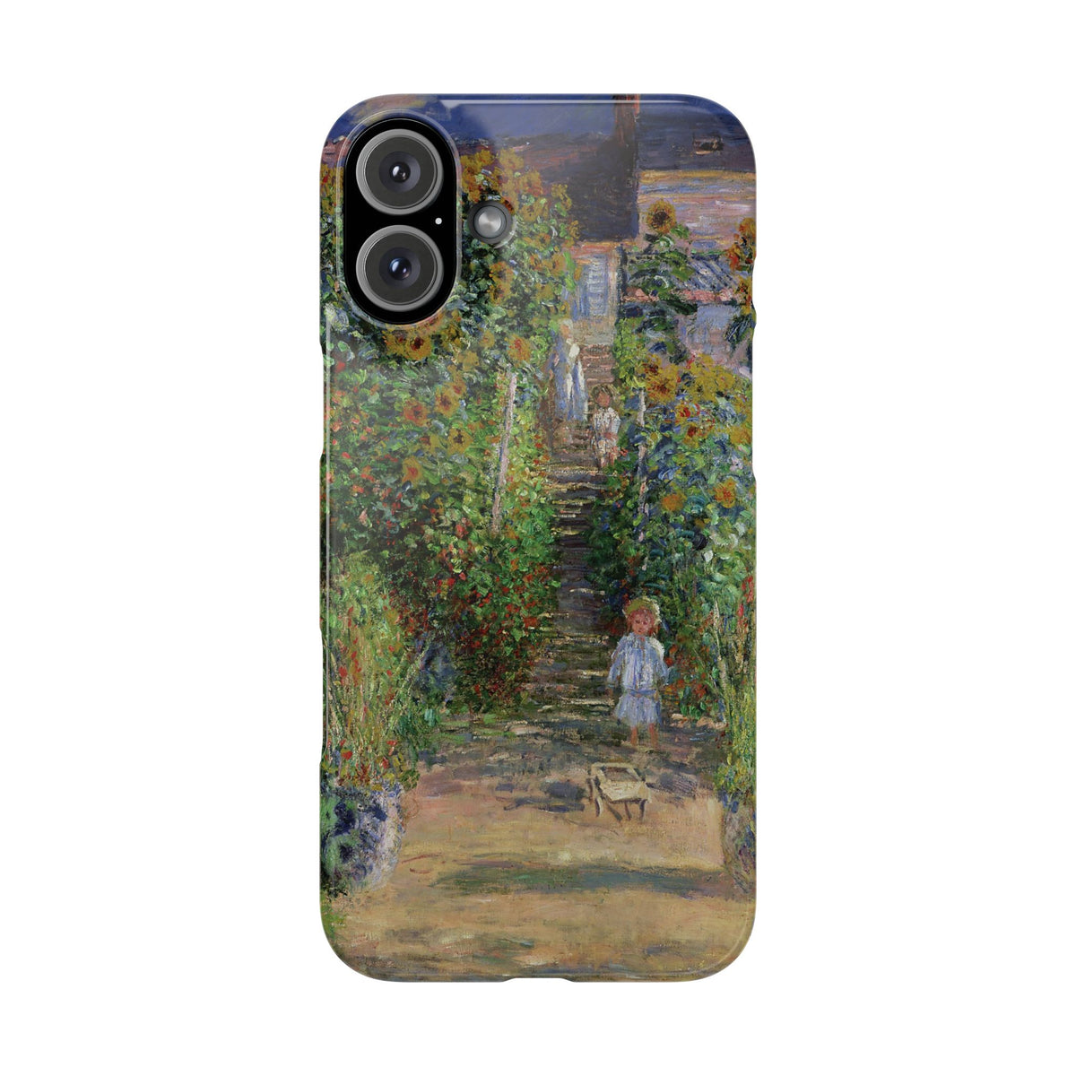 Monets Garden at Vetheuil by Claude Monet- iPhone Slim Case