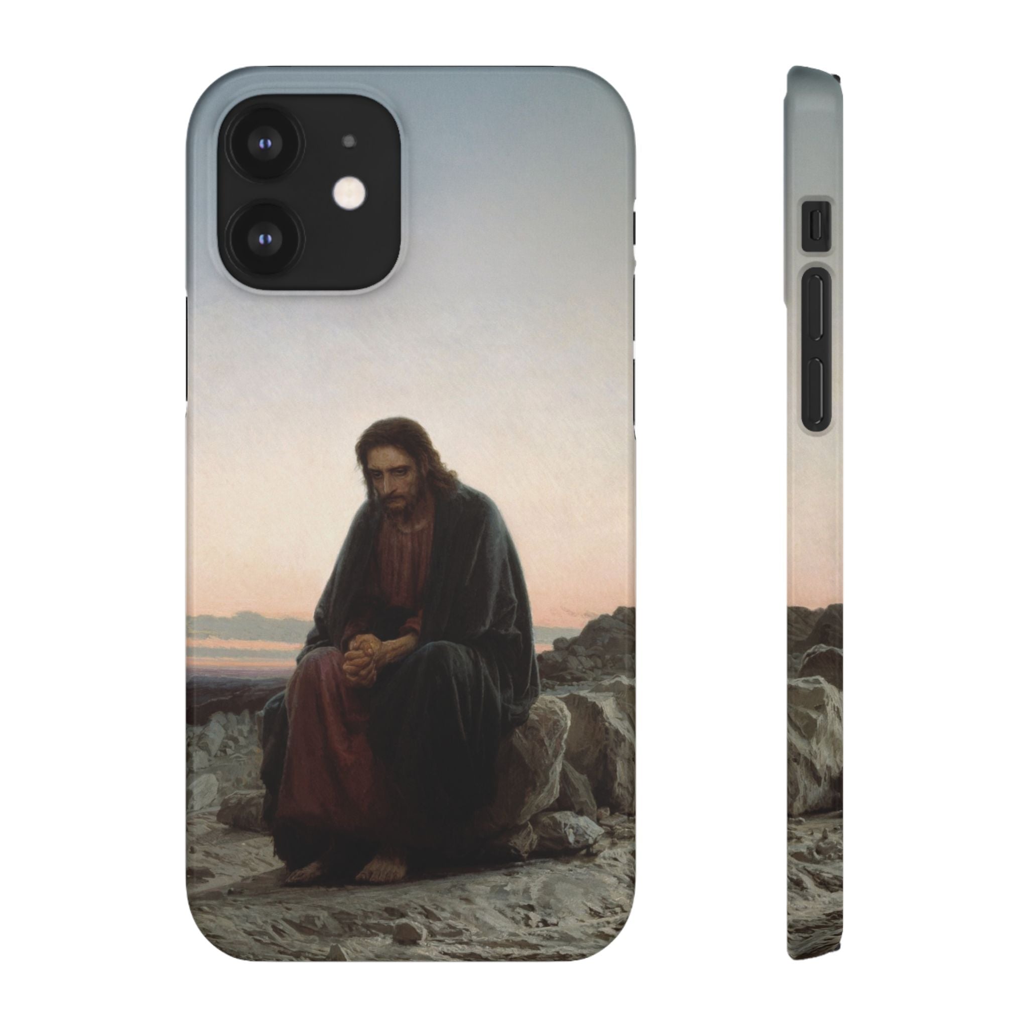 Christ in the Desert by Ivan Kramskoy - iPhone Slim Case