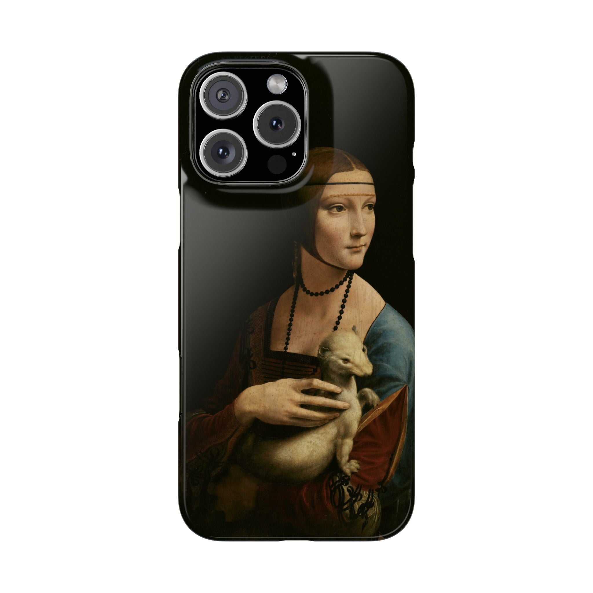 Lady with an Ermine by Leonardo da Vinci - iPhone Slim Case