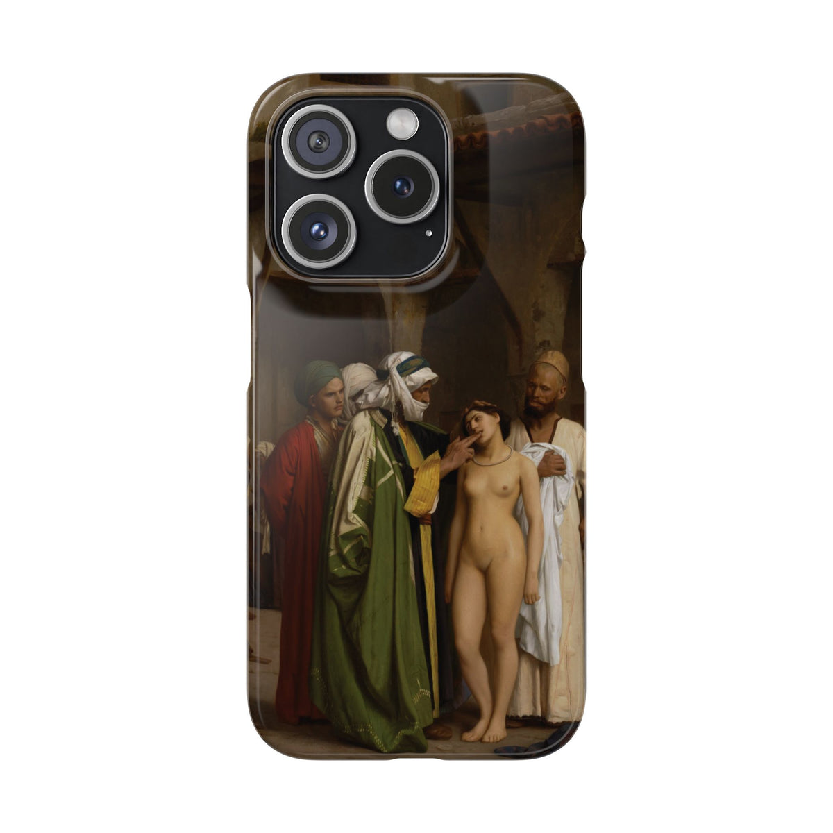 Le Marche d'esclaves by Jean-Leon Gerome - iPhone Slim Case