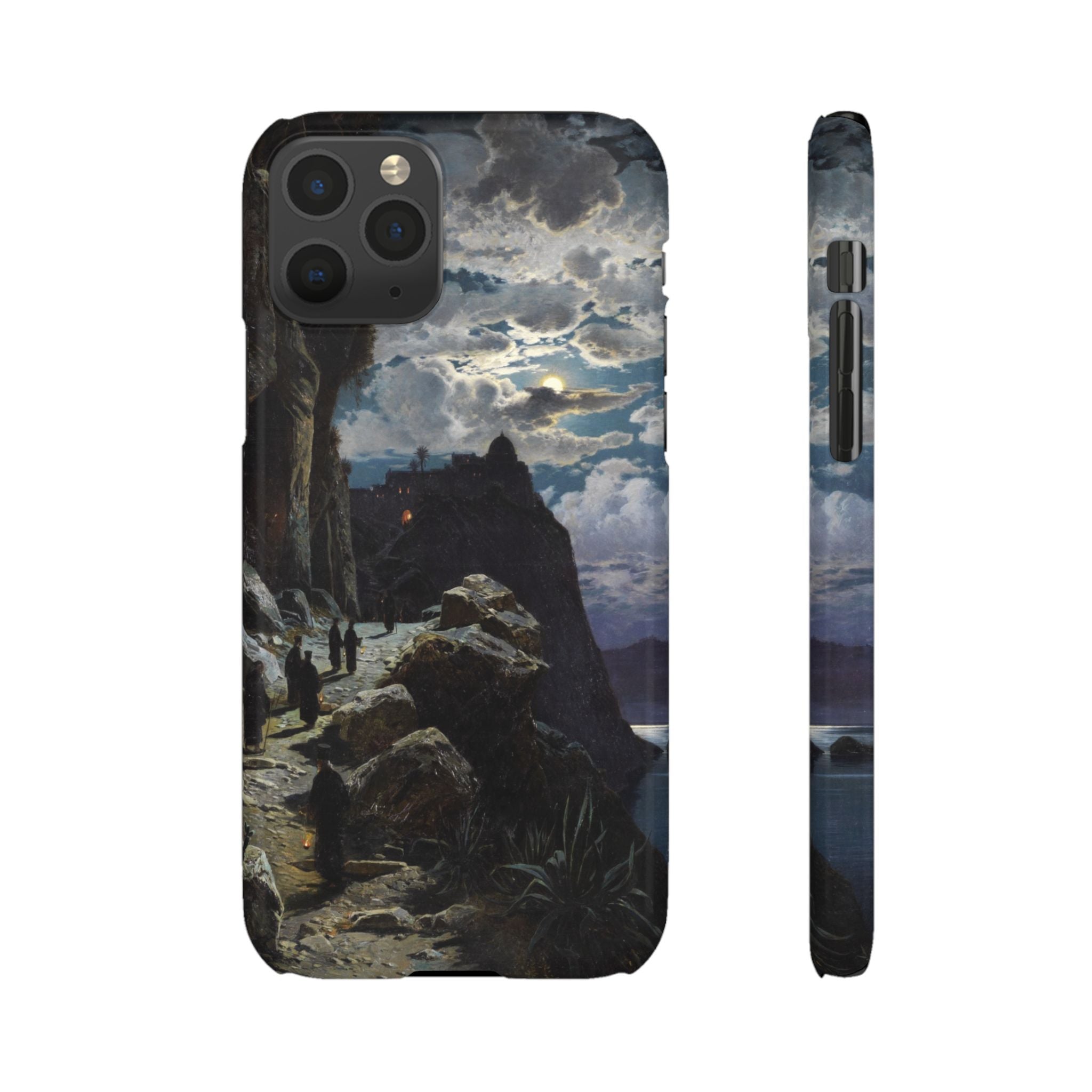 Procession of Monks on Mount Athos by Hermann Corrodi - iPhone Slim Case