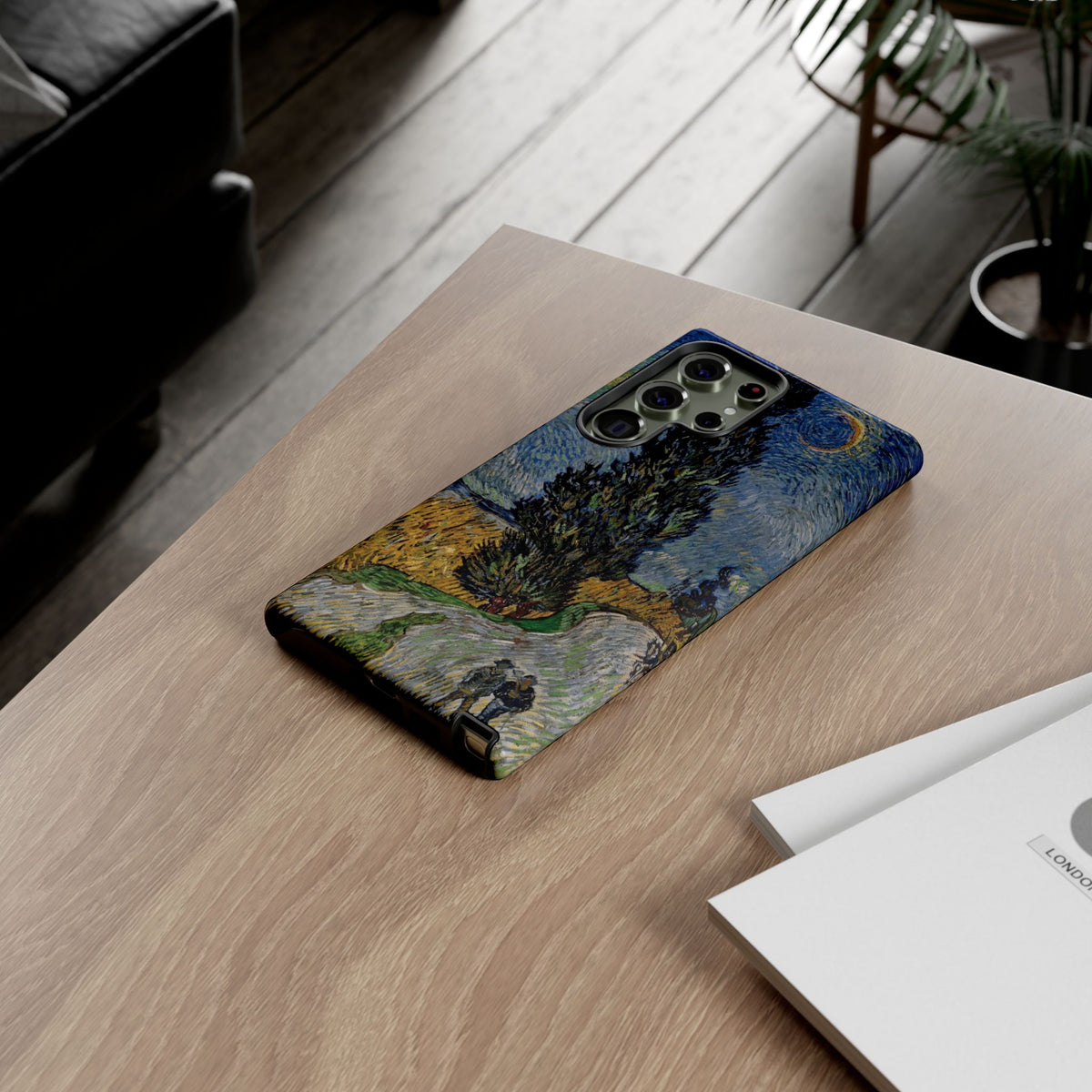 Road with Cypress and Star by Vincent van Gogh - Samsung Tough Case